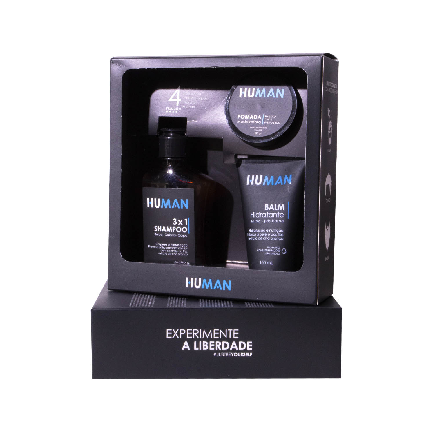 Kit Human Cuidado Diário Masculino (3 Produtos)