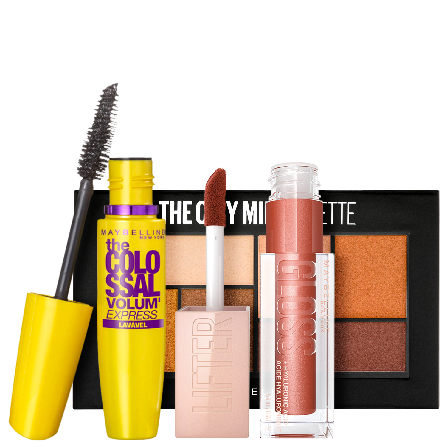Kit Maybelline Make Hi Rise Sunset (3 Produtos)