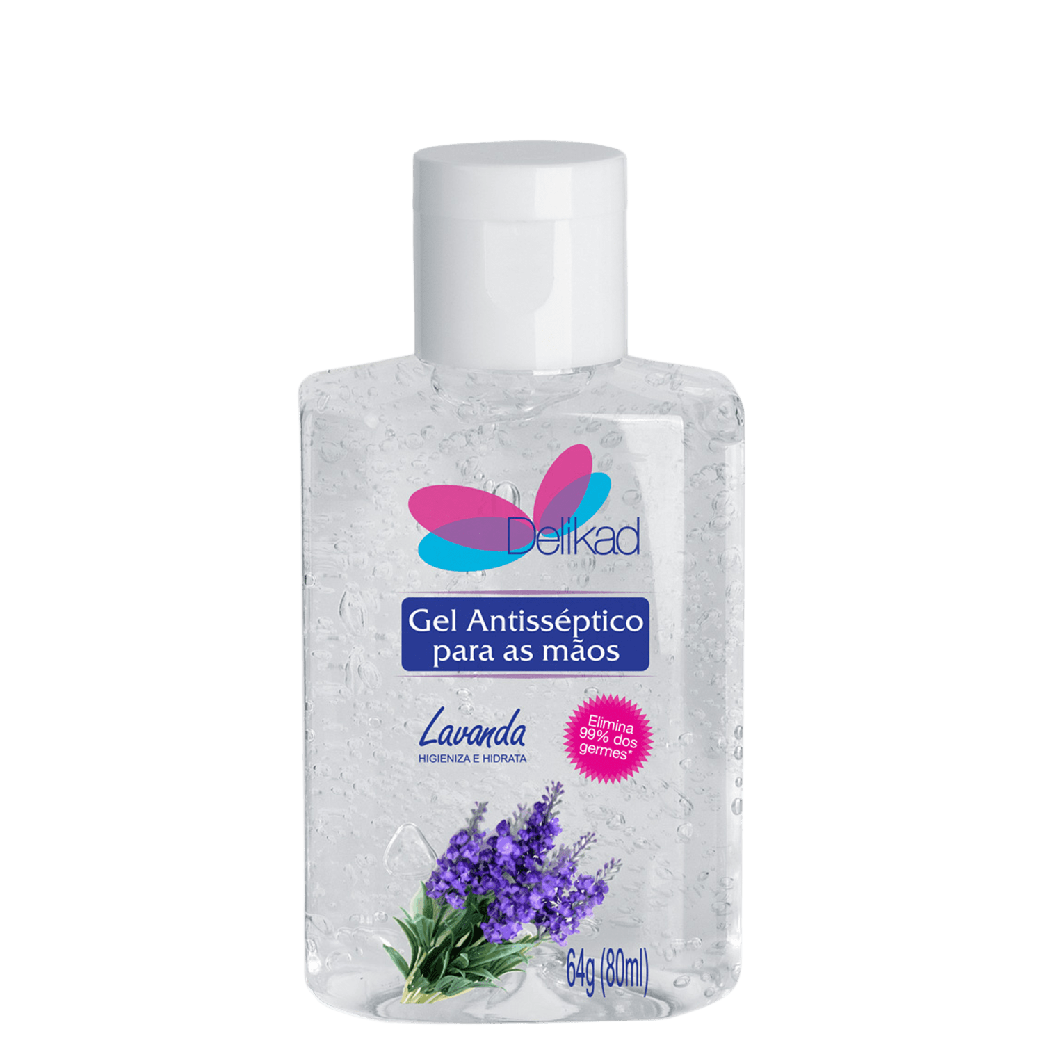 Delikad Lavanda Álcool Gel - Gel Antisséptico 80ml