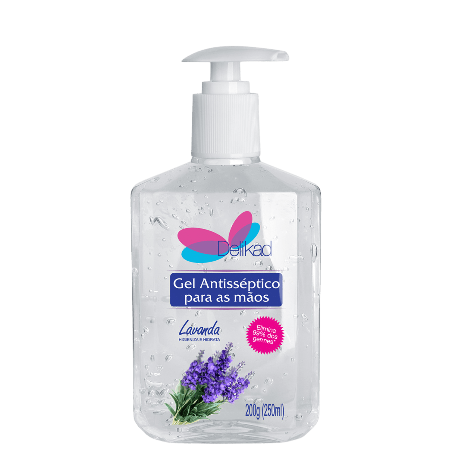 Delikad Lavanda Álcool Gel - Gel Antisséptico 250ml