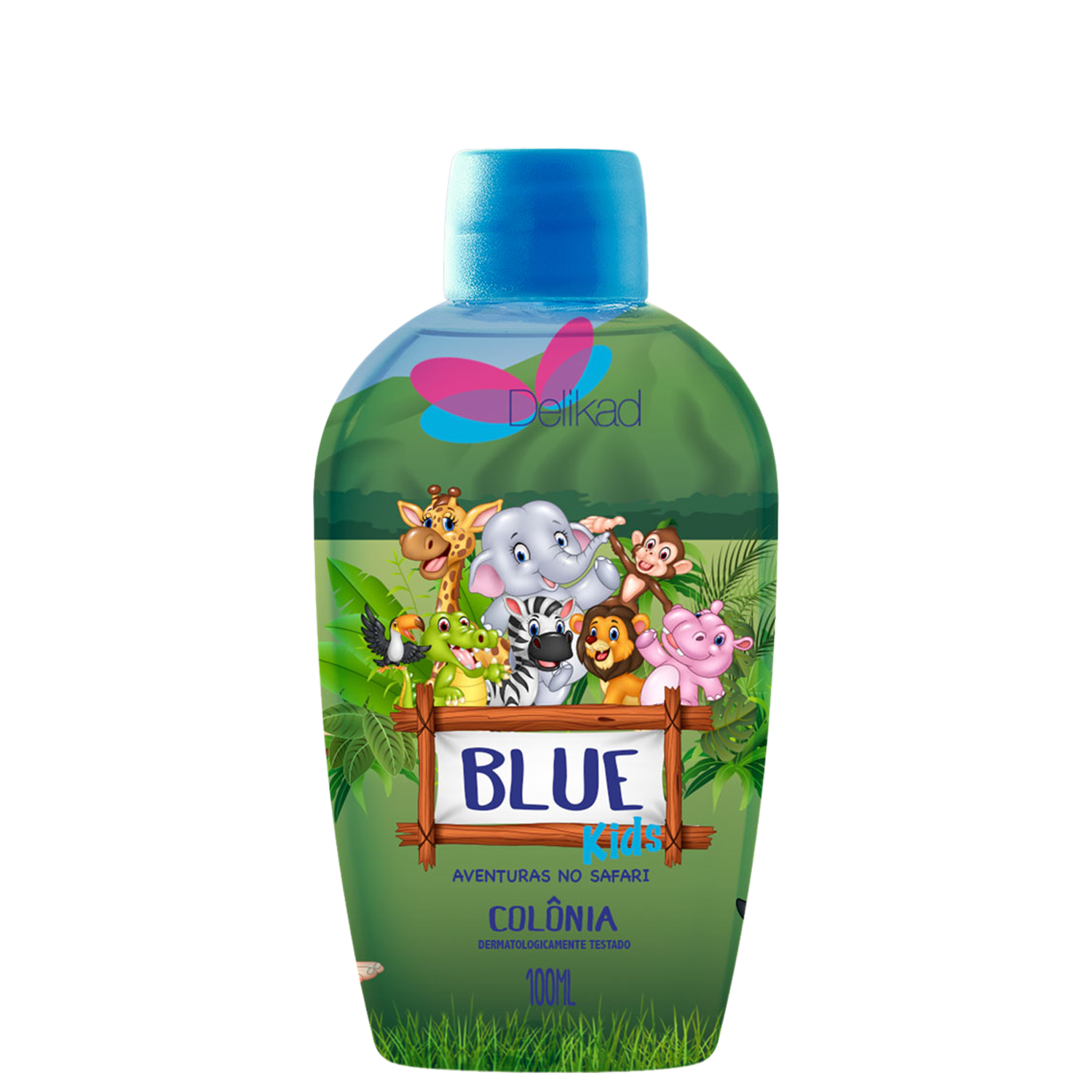 Kids Safari Blue Delikad Deo Colônia - Perfume Infantil 100ml