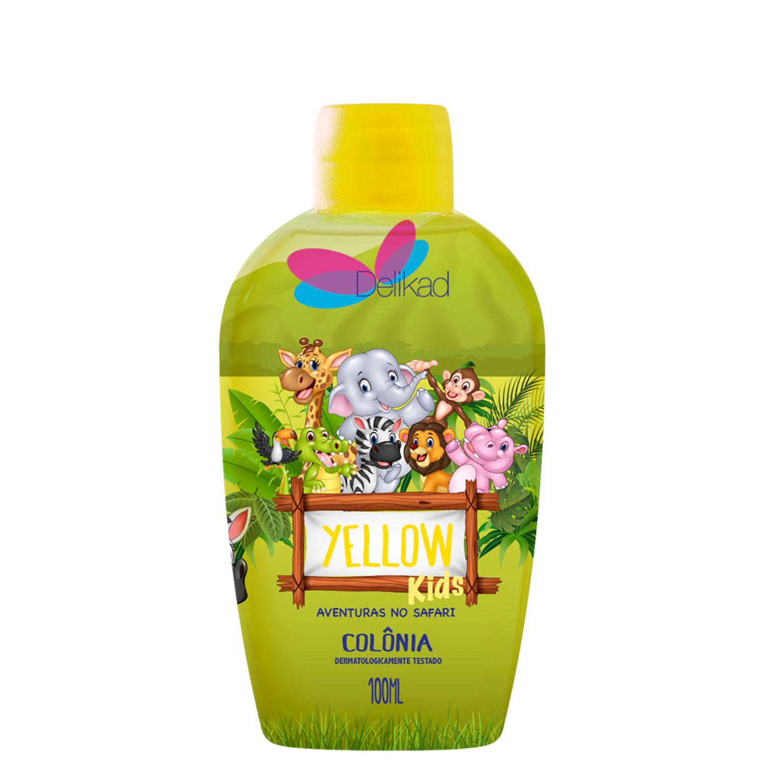Kids Safari Yellow Delikad Deo Colônia - Perfume Infantil 100ml