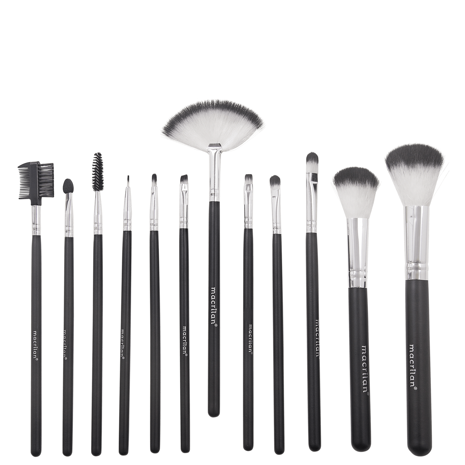 Kit Macrilan de Pincéis KP1-28 (12 Produtos)