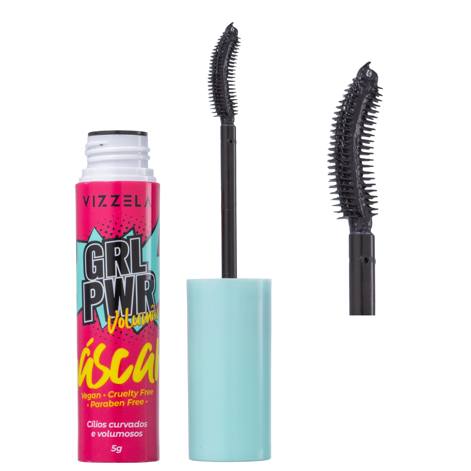 Vizzela Cosméticos Girl Power Preta - Máscara para Cílios 5g