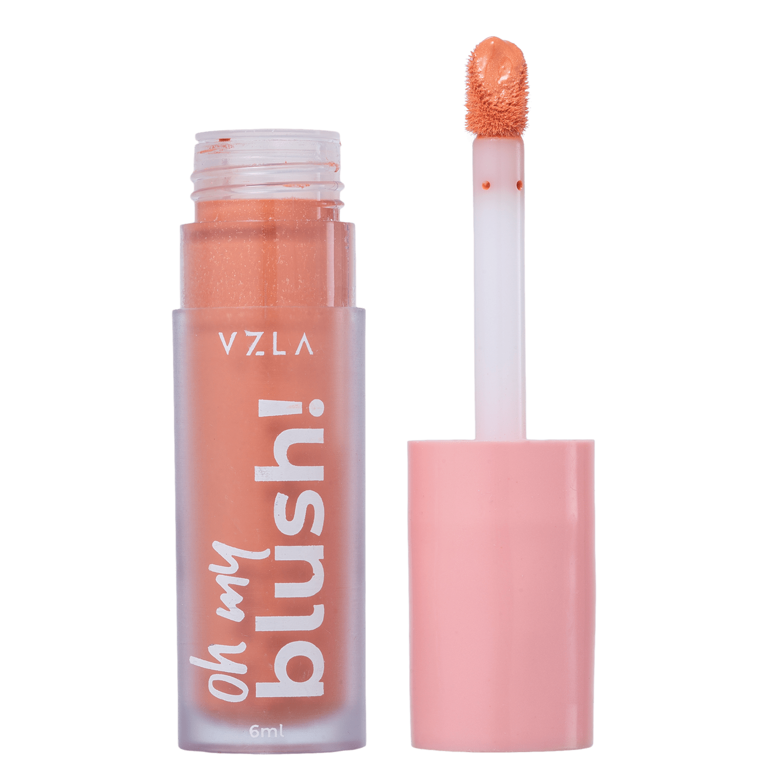 Vizzela Cosméticos Oh My Blush! Cor 02 Peach Glow - Blush Líquido 6ml