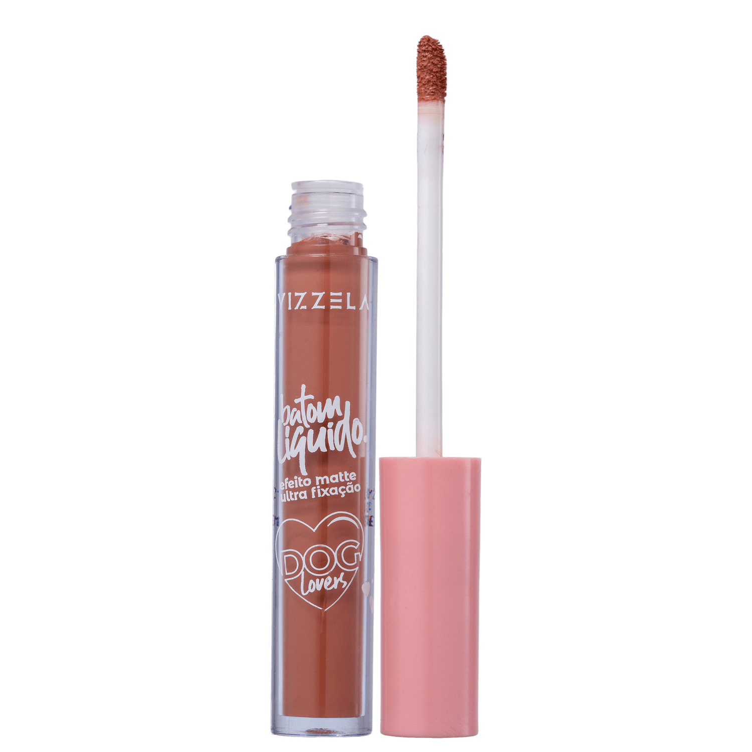 Vizzela Cosméticos Dog Lovers Cor 14 Pastor Alemão - Batom Líquido 3,5g