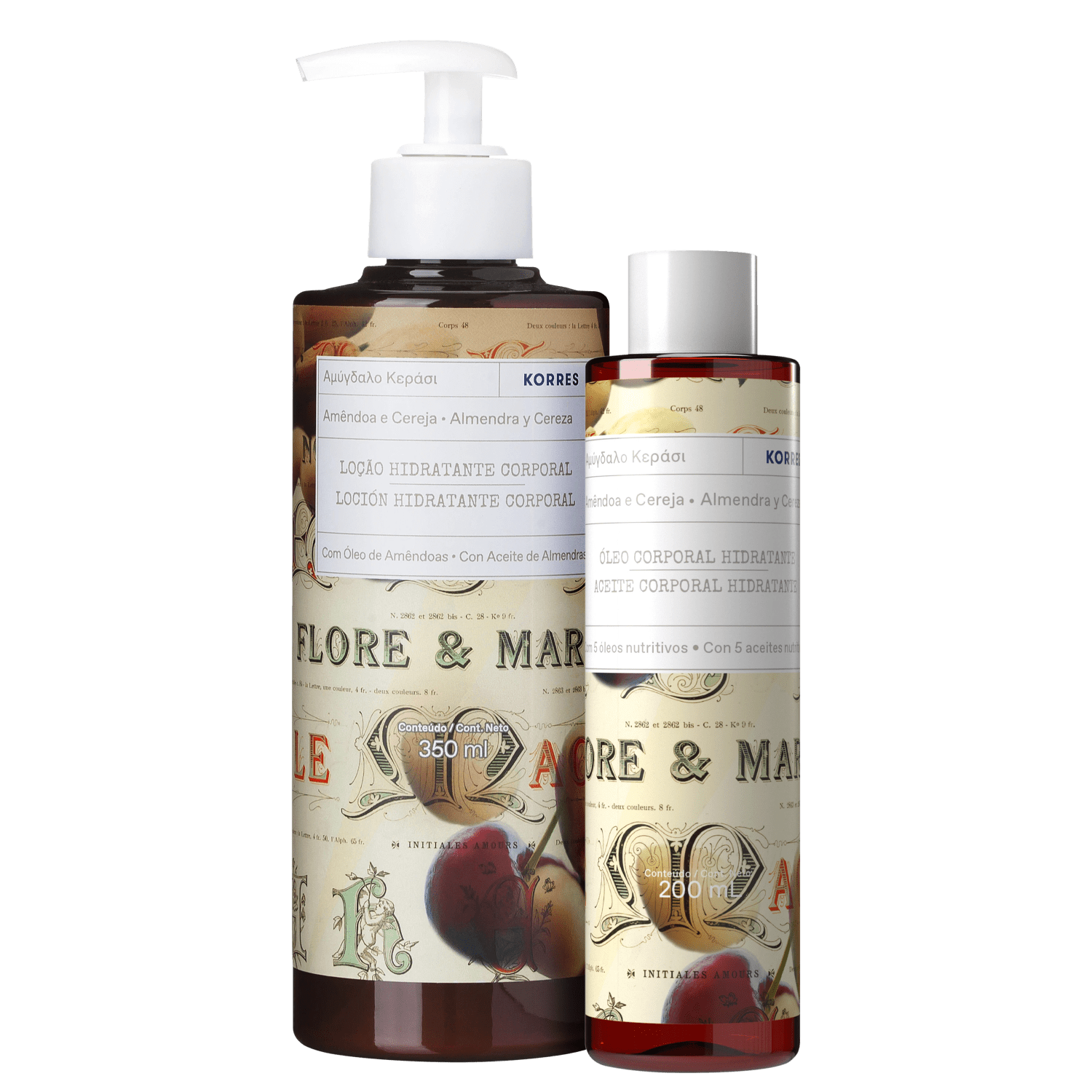 Kit Korres Amêndoa e Cereja (2 produtos)