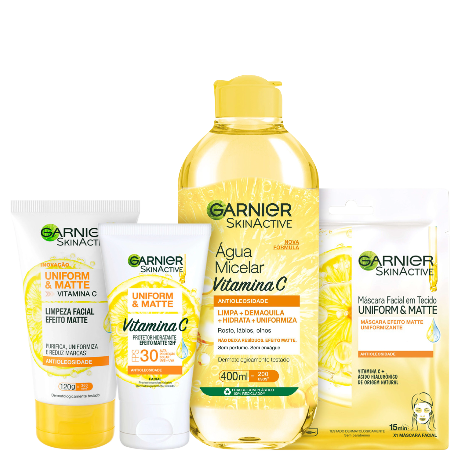 Kit Garnier SkinActive Vitamina C Completo (4 Produtos)