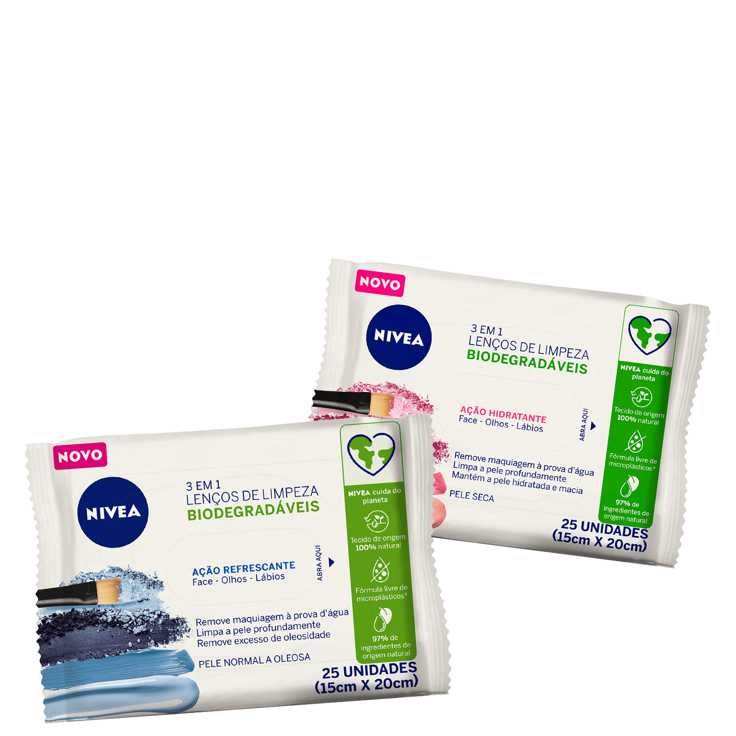 Kit NIVEA Lenços Demaquilantes 3 em 1 (2 Produtos)