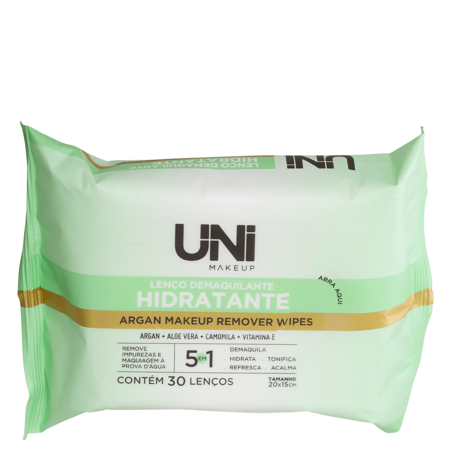 UNImakeup Hidratante - Lenço Demaquilante (30 Unidades)