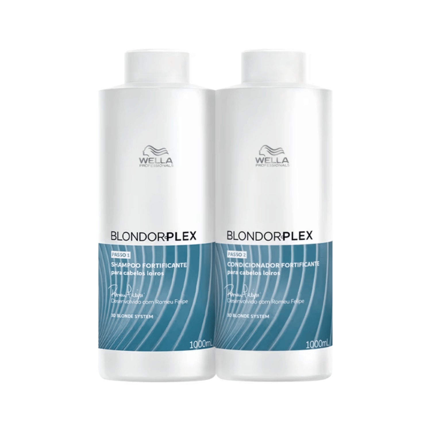 Kit Wella Blondorplex Shampoo 1L + Condicionador 1L