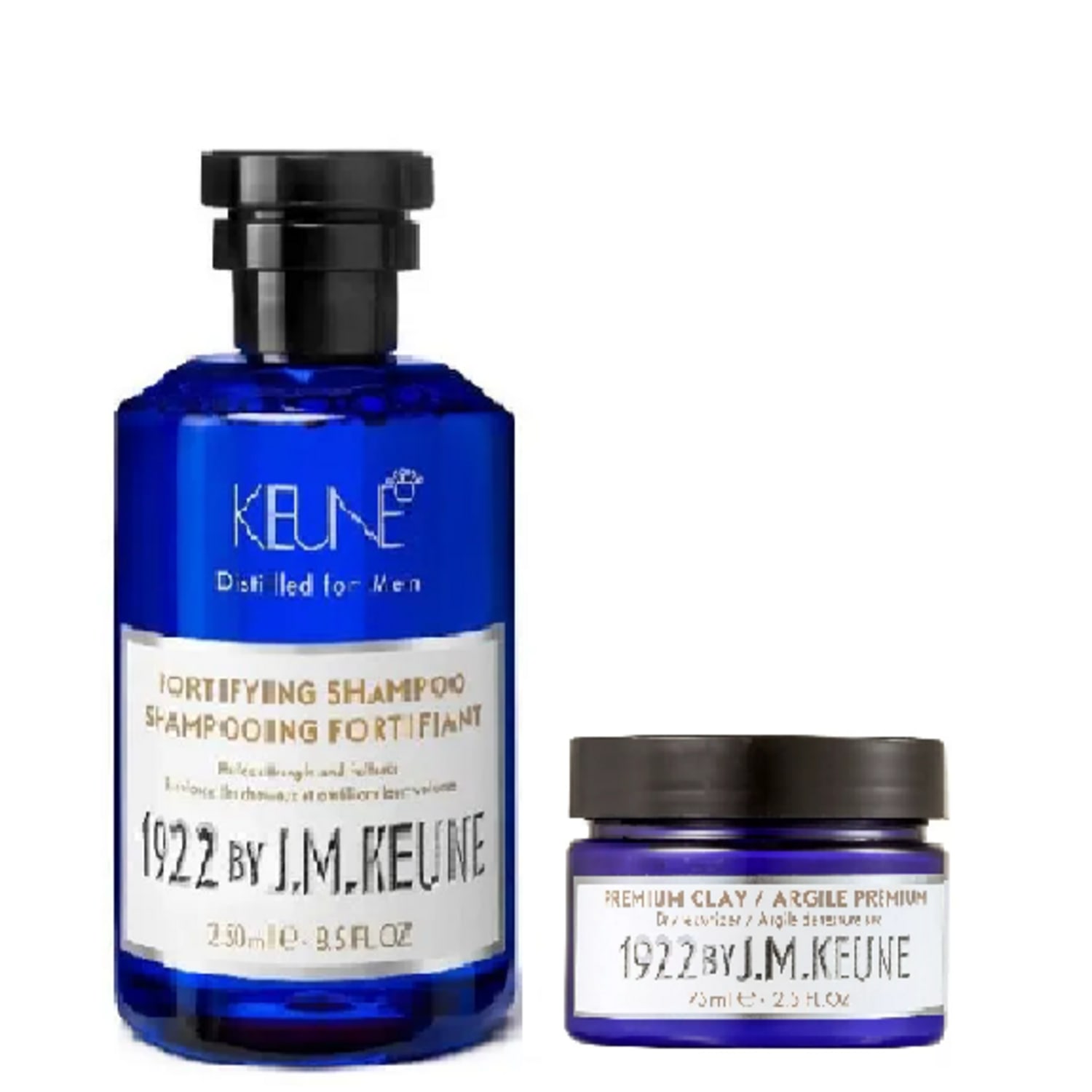 Keune 1922 by J. M. Keune Fortifying 250ml + Premium Clay Cera Modeladora 75ml