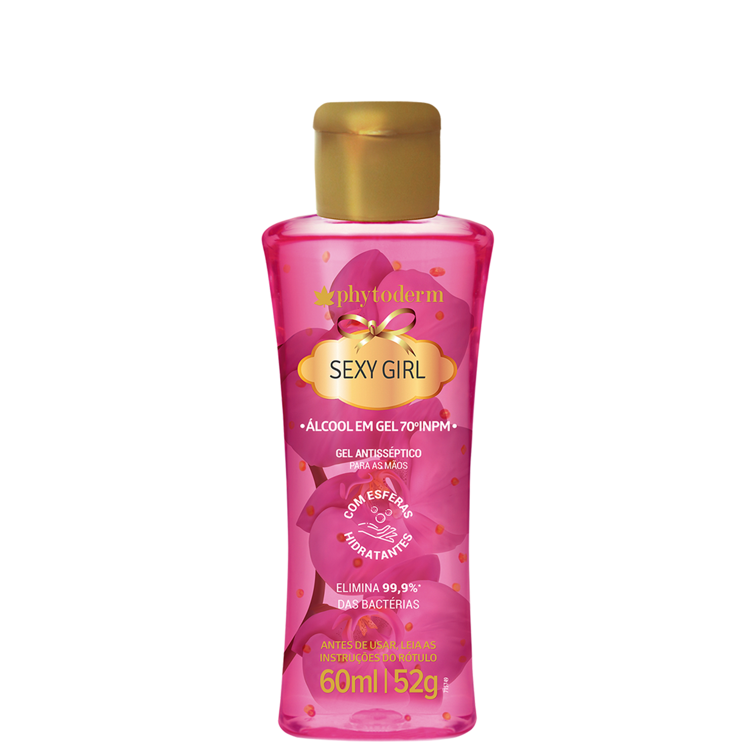 Phytoderm Sexy Girl Álcool Gel 70% - Gel Antisséptico 60ml