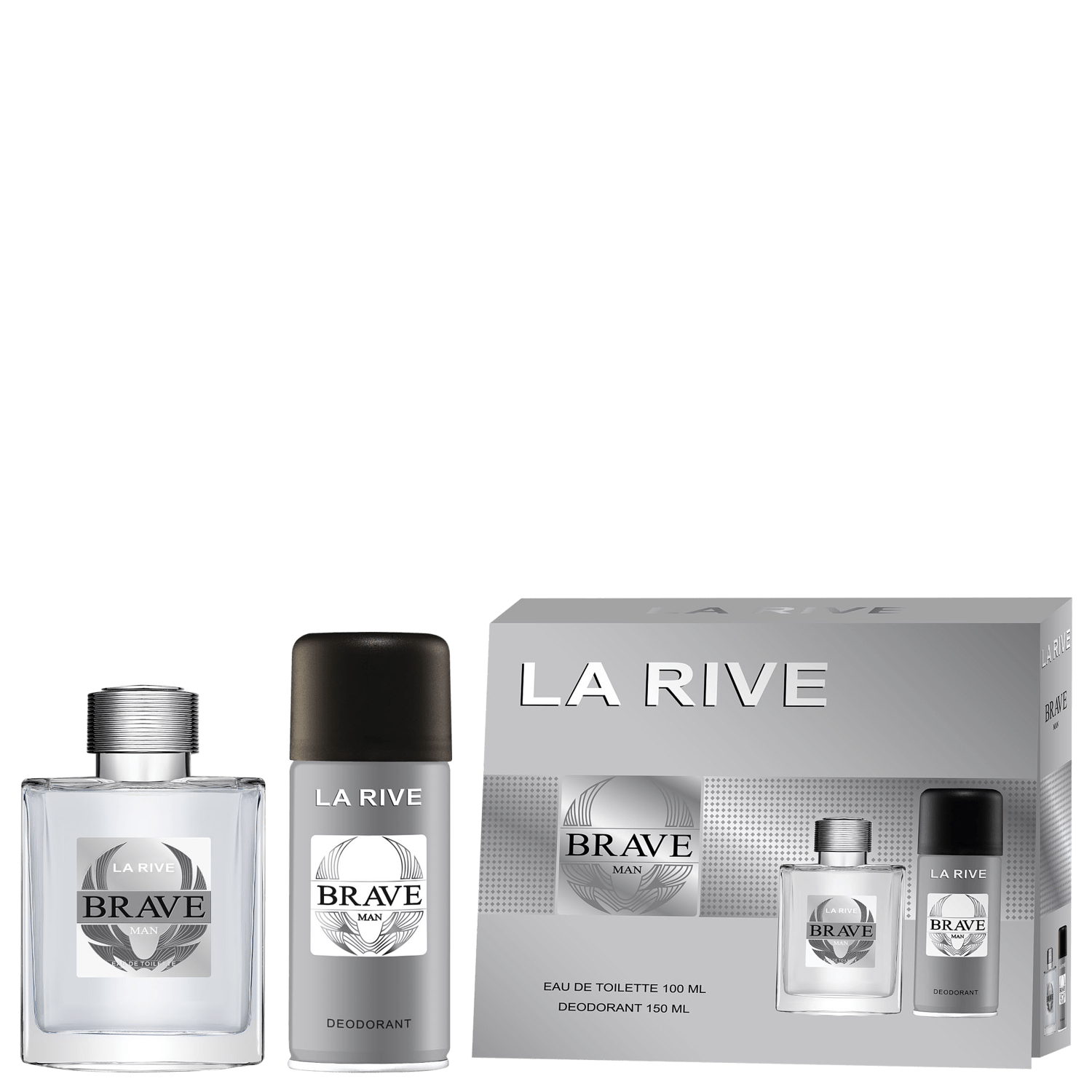 Conjunto Brave La Rive Masculino - Eau de Toilette 100ml + Desodorante 150ml