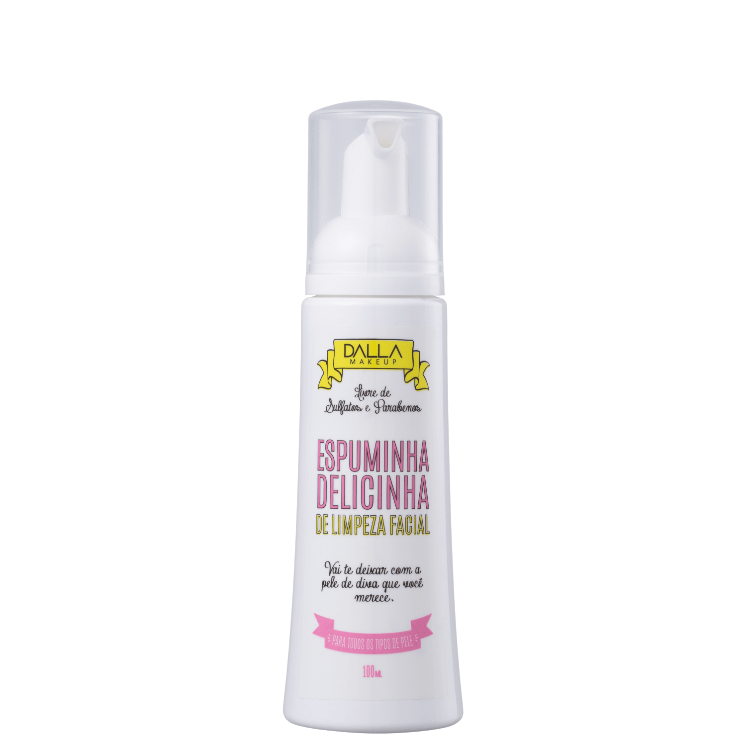 Dalla Makeup Espuminha Delicinha - Espuma de Limpeza Facial 100ml