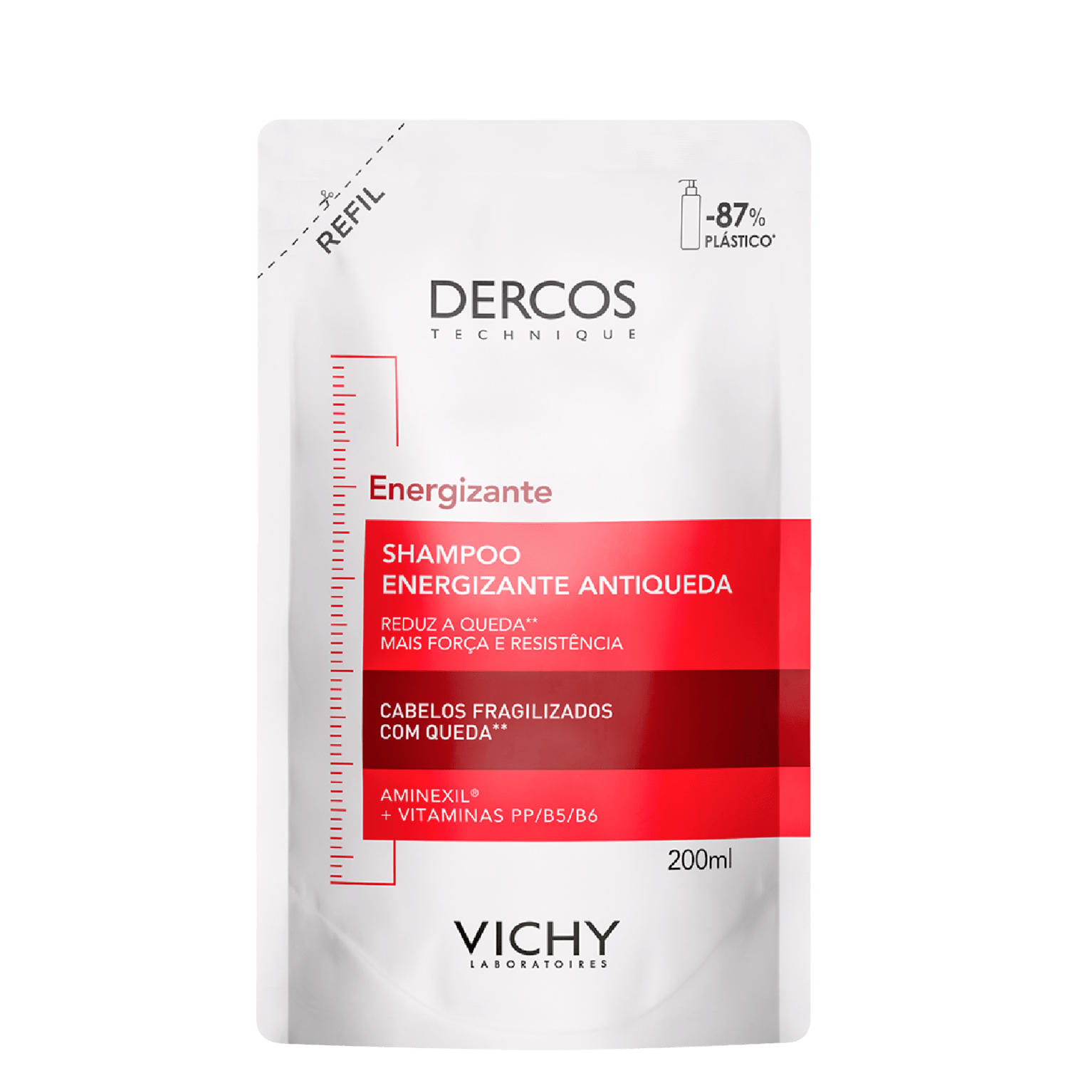Vichy Dercos Energizante Refil - Shampoo Antiqueda 200ml