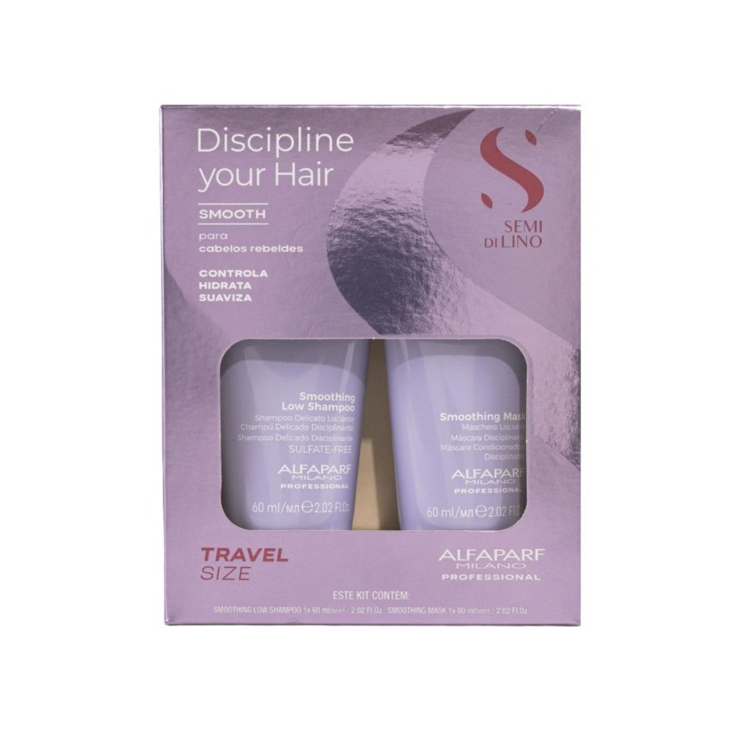 Kit Alfaparf Discipline Your Smooth Controle Frizz 120ml