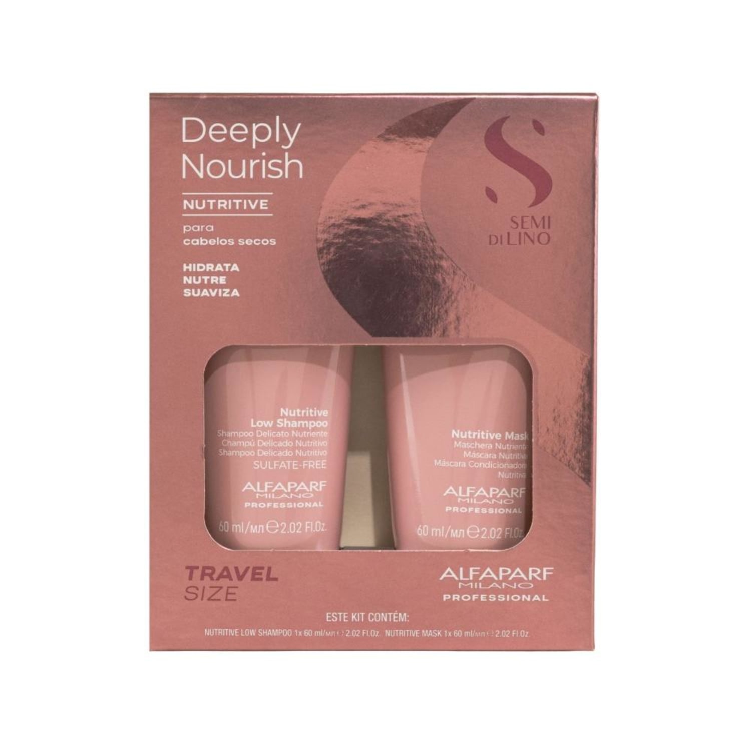 Kit Alfaparf Milano Deeply Nourish Nutrição Profunda 120 ml