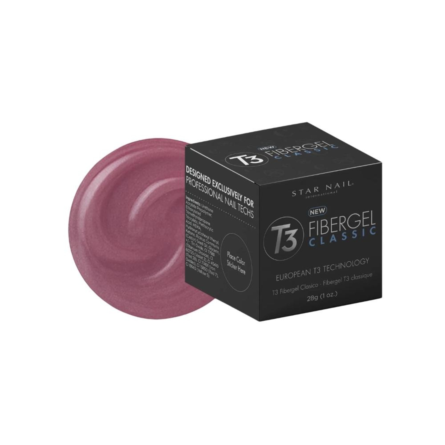 Gel Fibra Cuccio T3 Fibergel Dark Pink Estruturação 28 g