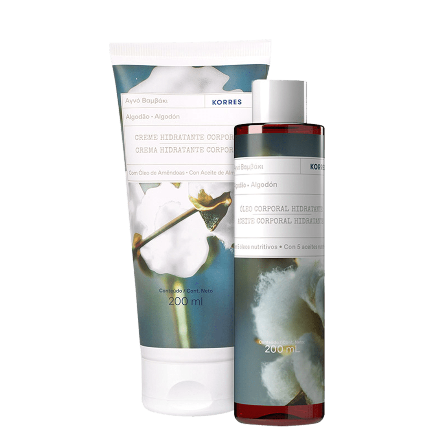 Kit Korres Algodão Duo (2 Produtos)