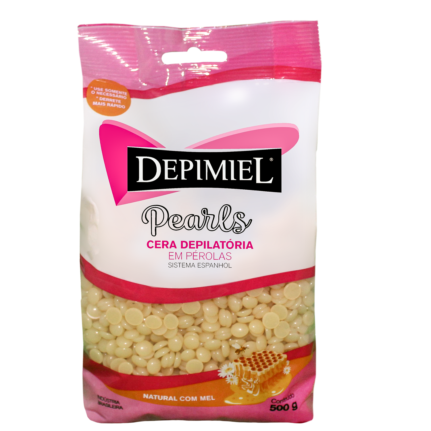 Depimiel Pearls Natural - Cera Depilatória em Pérolas 500g