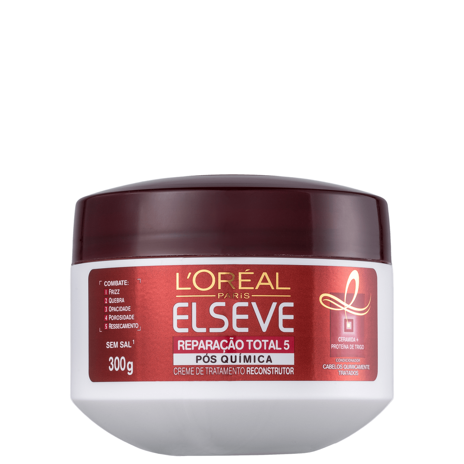 Elseve L'Oréal Paris Reparação Total 5 Pós Química - Máscara Capilar de Tratamento 300g