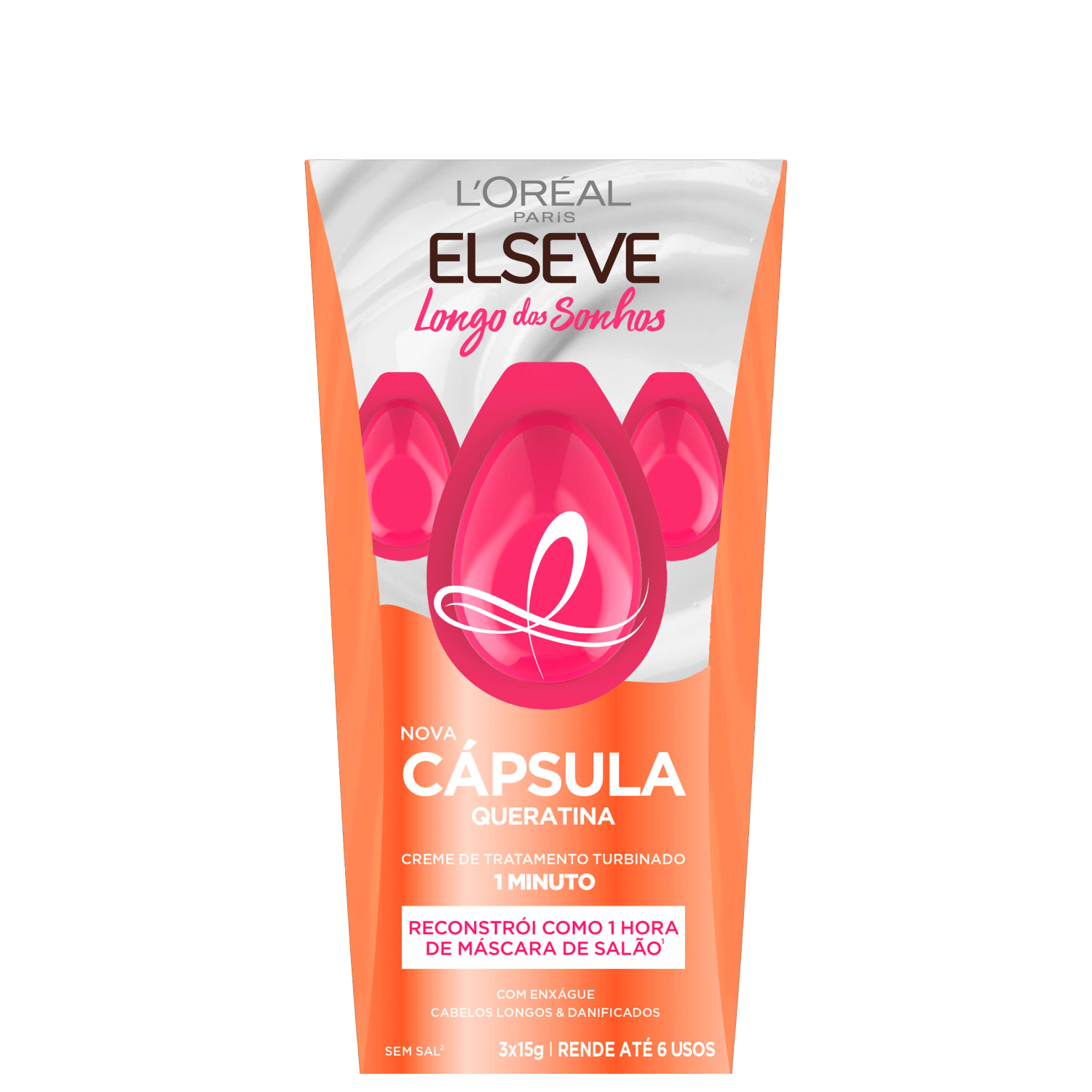 Elseve L'Oréal Paris Longo dos Sonhos - Cápsula de Tratamento 3x15g