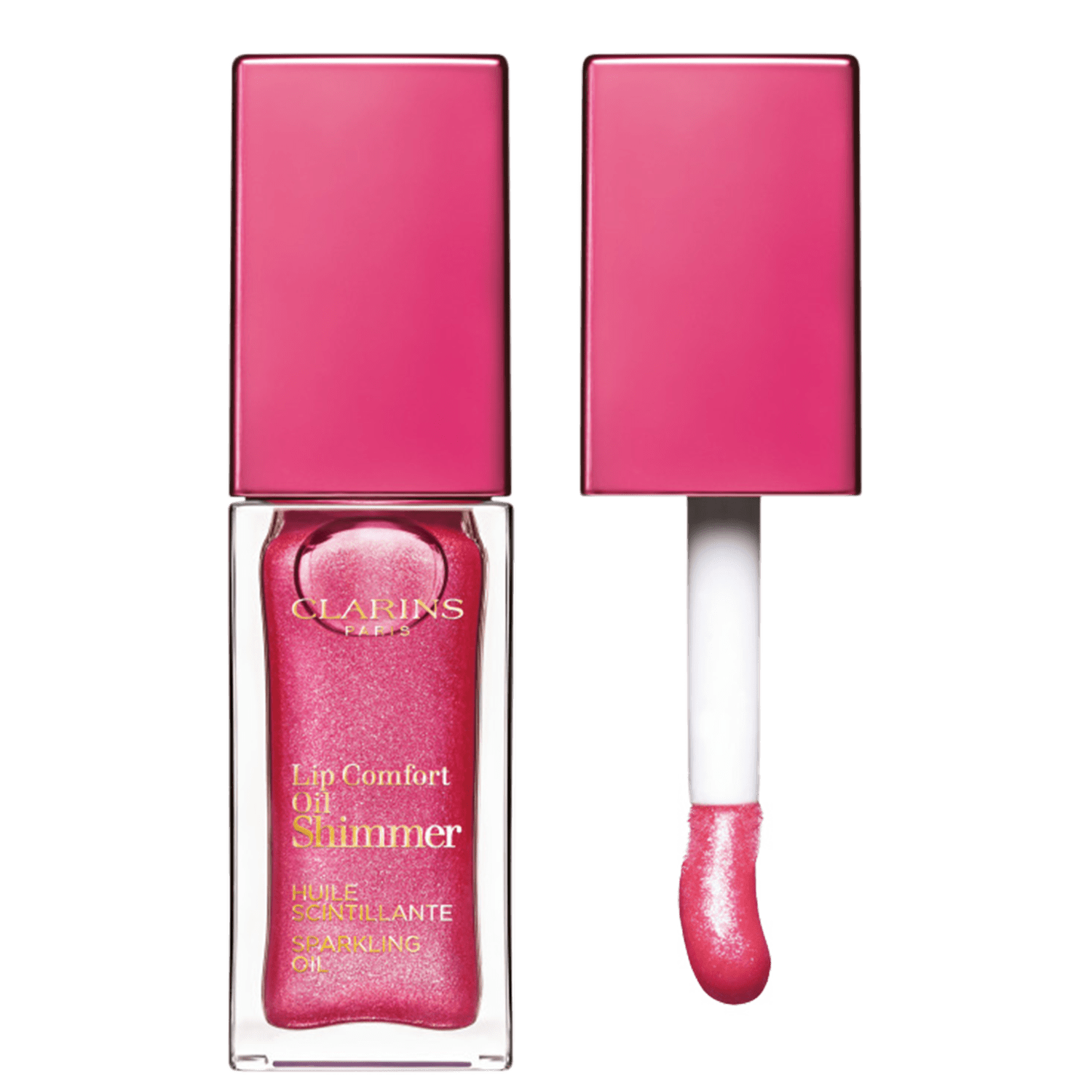Clarins Shimmer Lip Comfort Oil 04 Flashy Pink - Hidratante Labial Cintilante 7ml