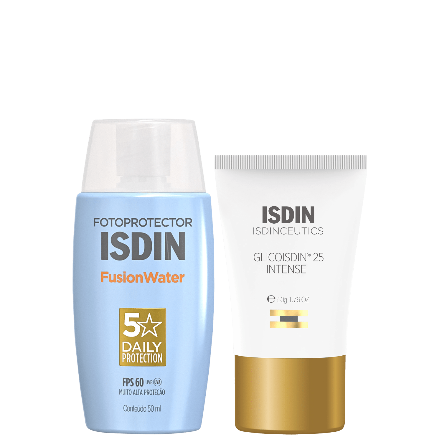 Kit ISDIN Fotoprotector Fusion Water Glicoisdin (2 Produtos)