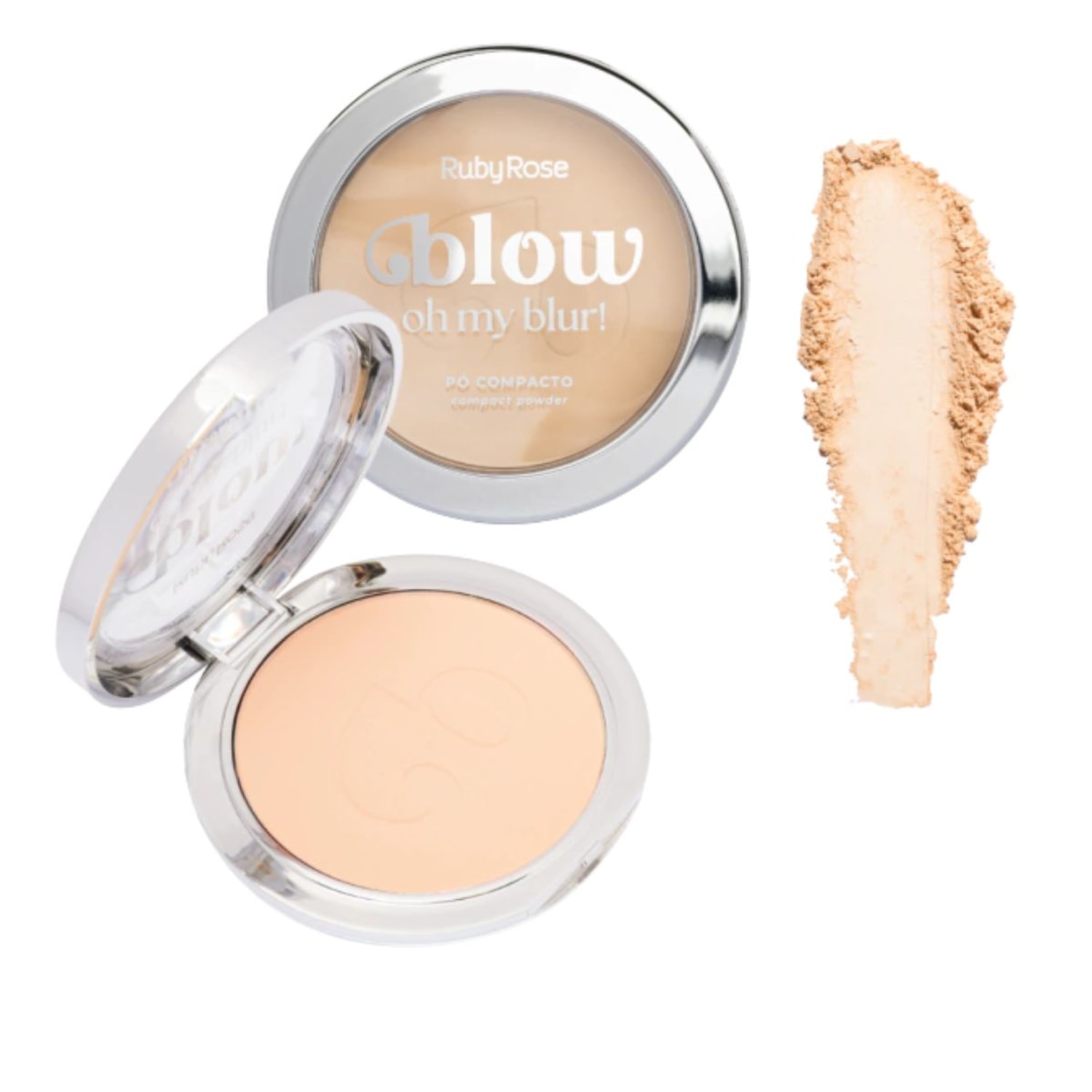Pó Compacto Oh My Blur! Linha Blow Ruby Rose Cor:P-BW20