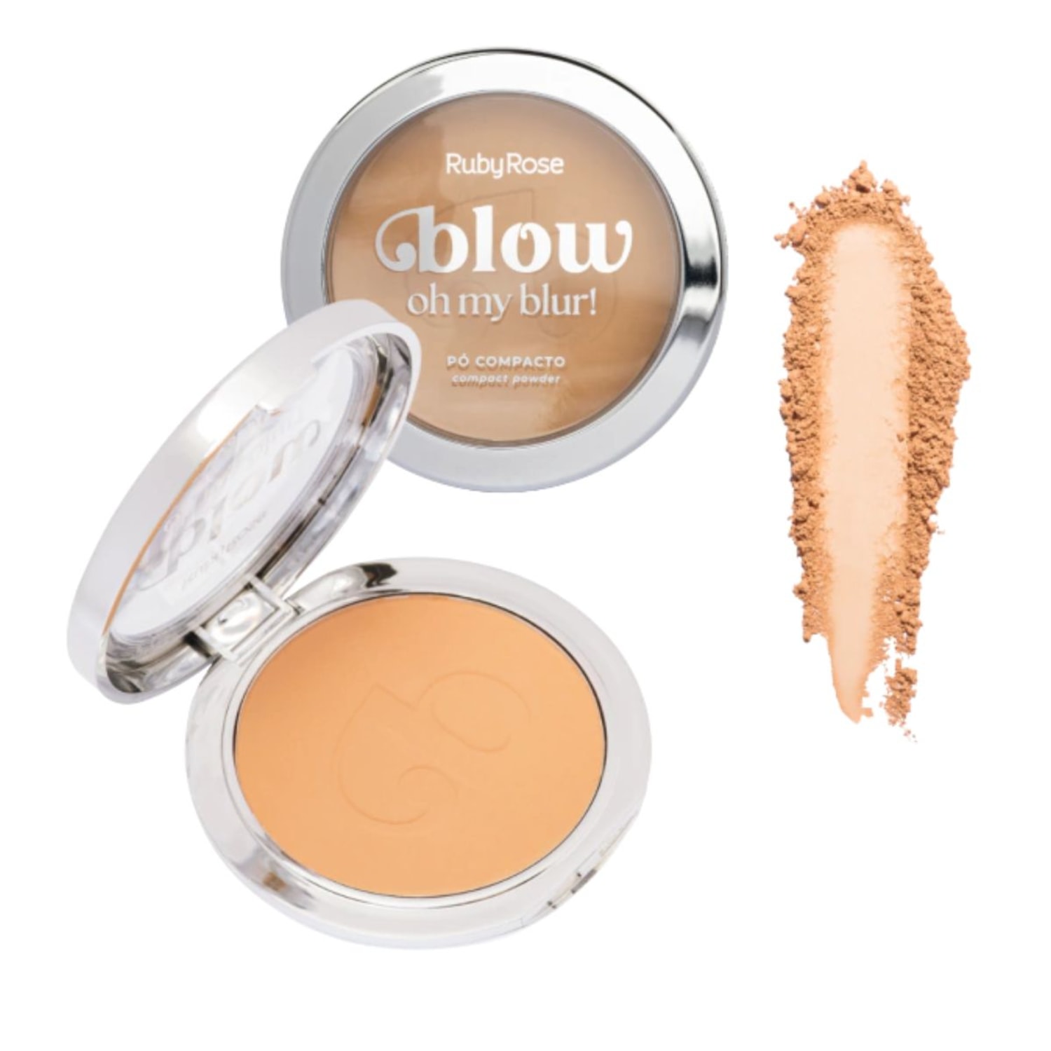 Pó Compacto Oh My Blur! Linha Blow Ruby Rose Cor:P-BW40