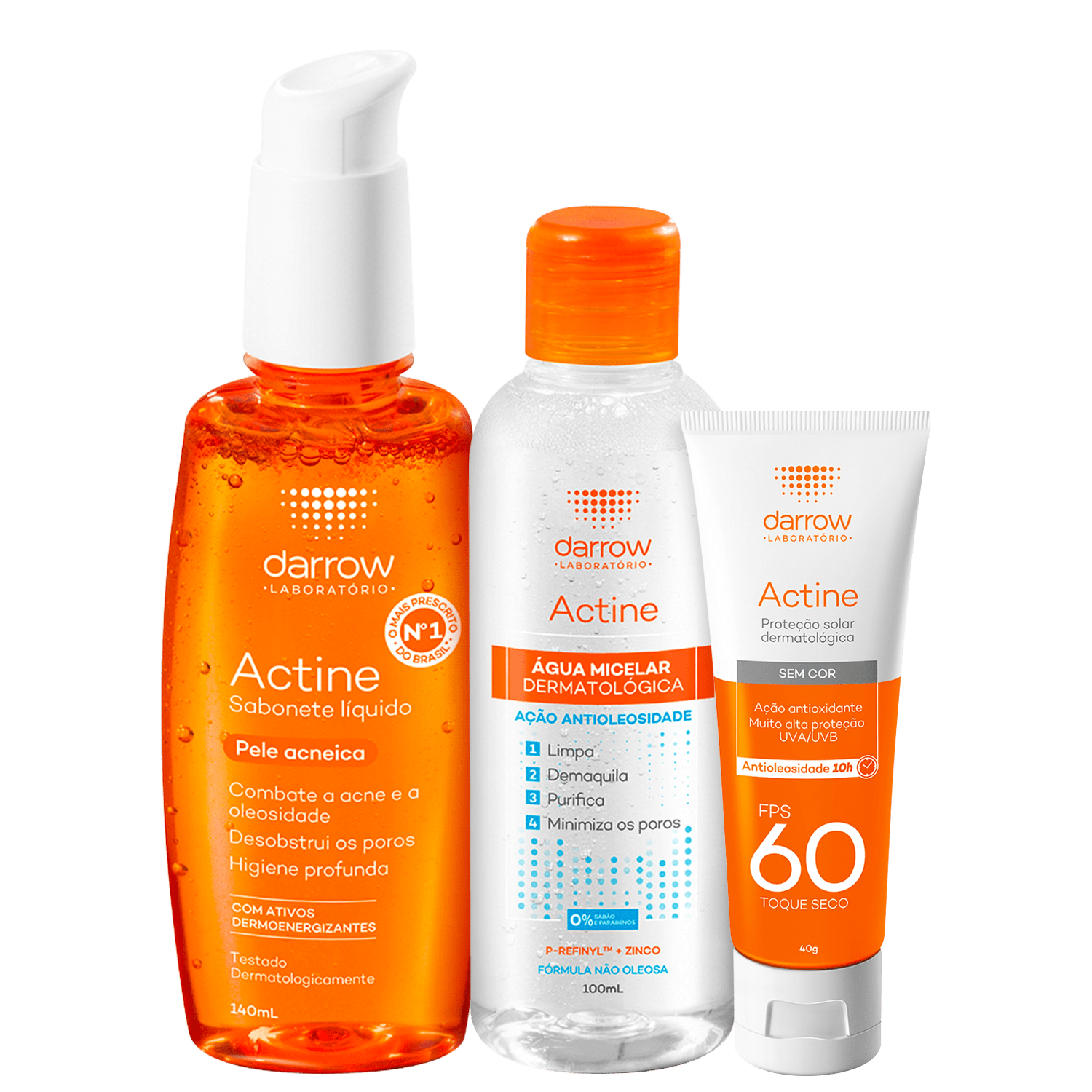Kit Darrow Actine Control FPS60 (3 Produtos)