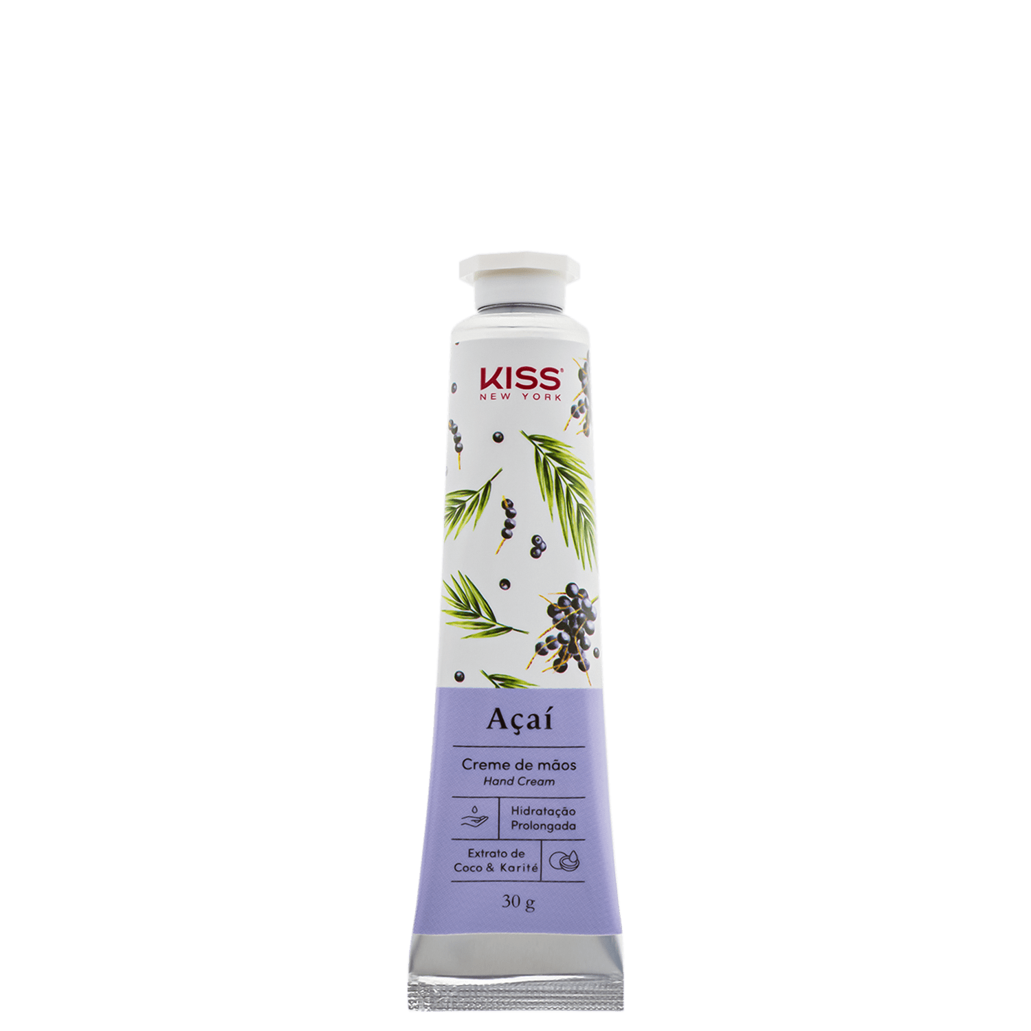 Kiss New York Hand Care Açaí - Creme para as Mãos 30g