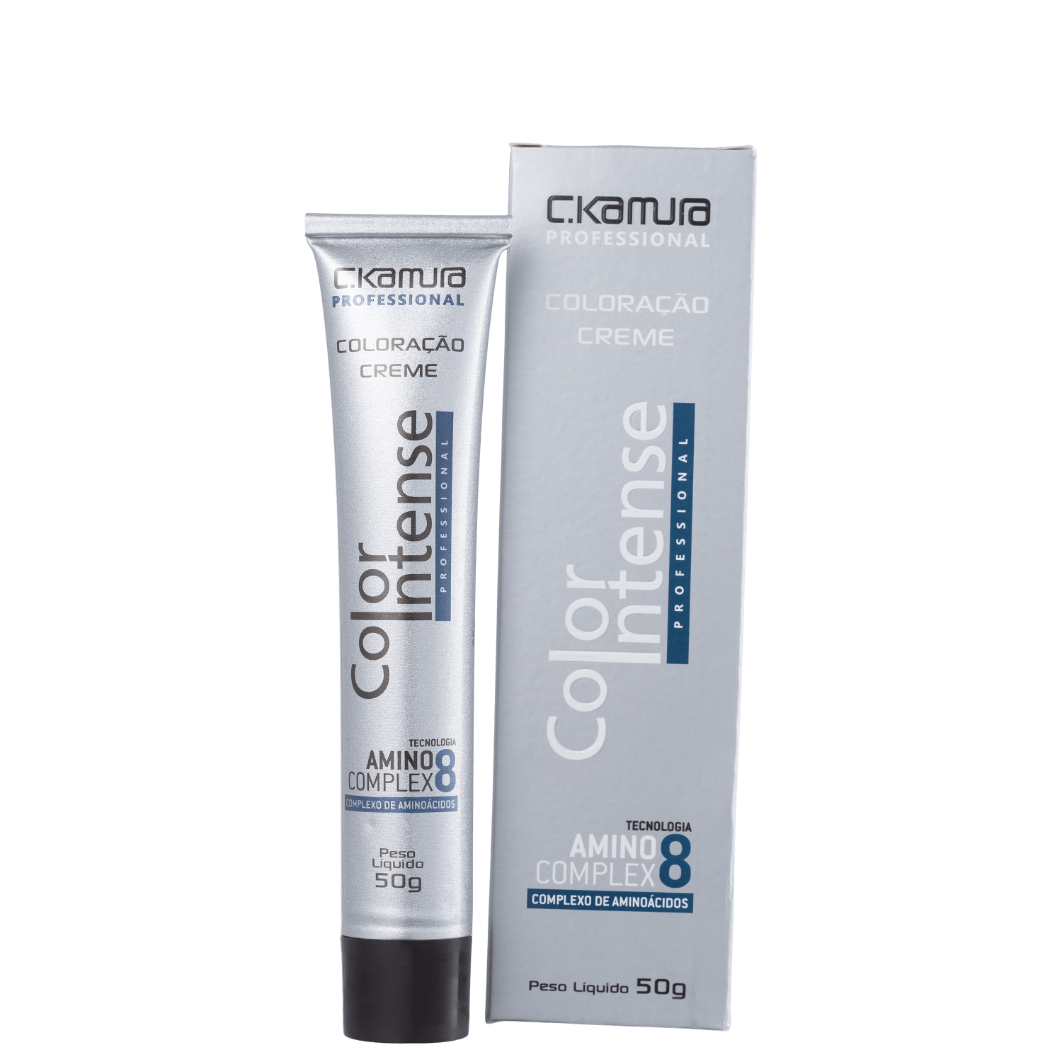C.Kamura Color Intense 6.7 Louro Escuro Marrom - Coloração Permanente 50g