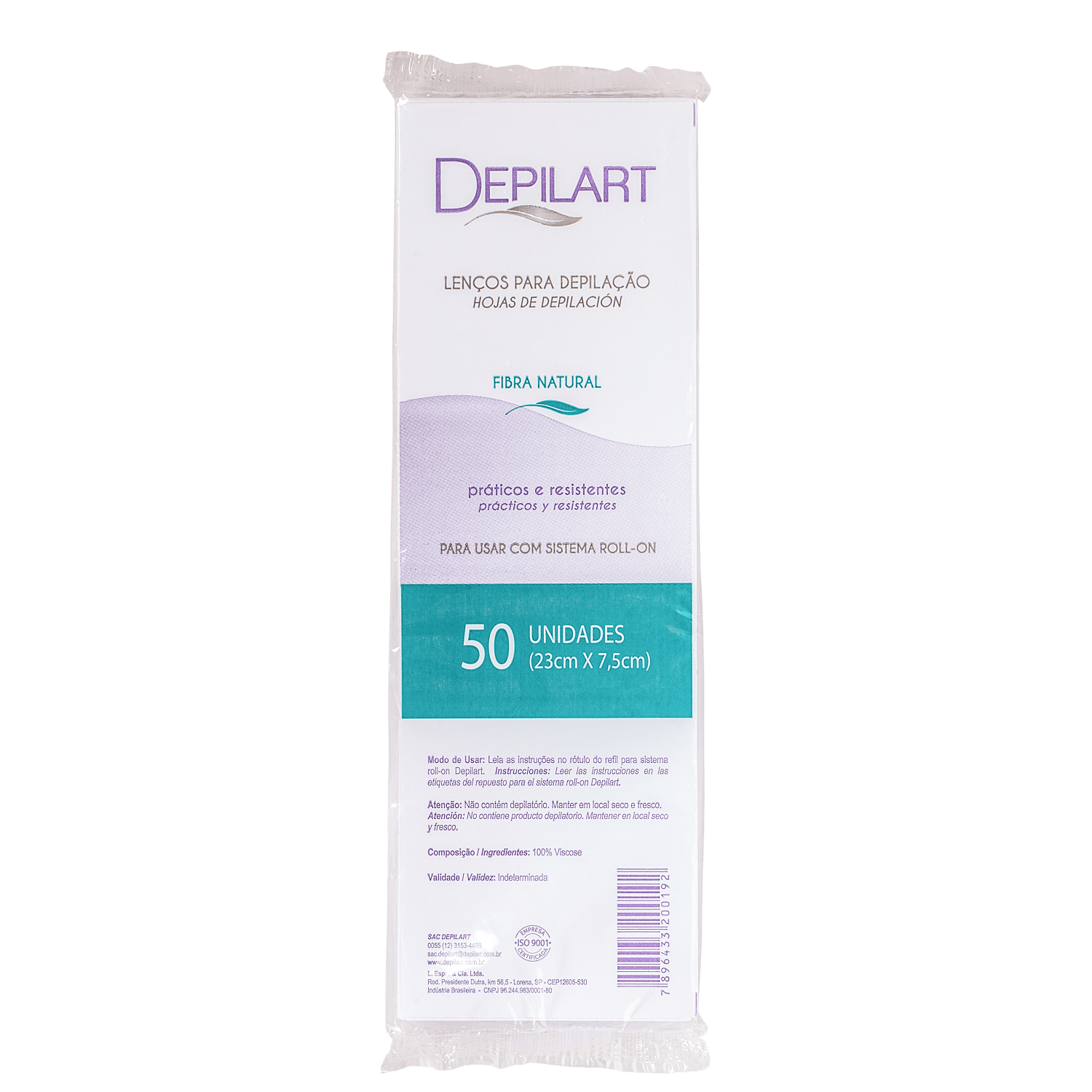 Depilart Roll-On - Lenço Depilatório (50 Unidades)