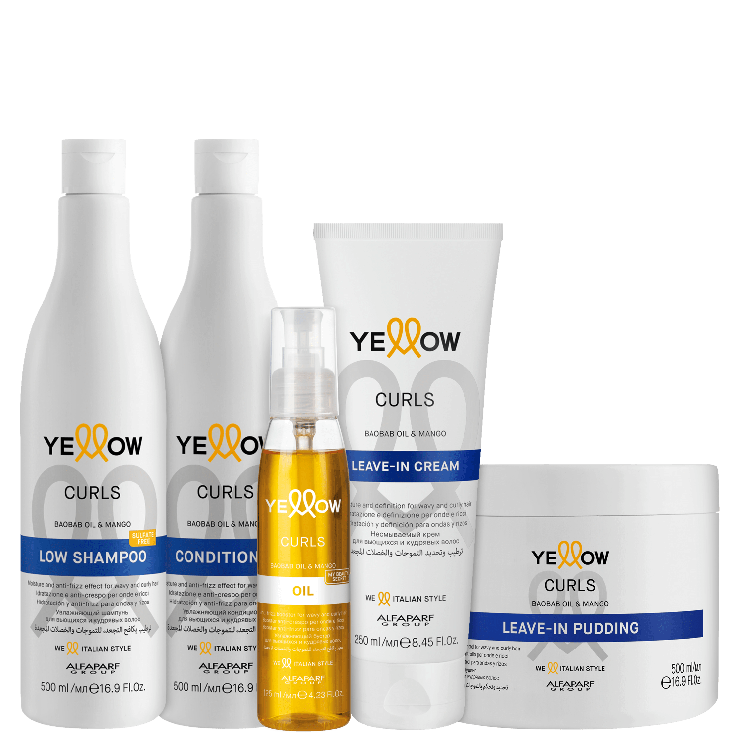 Kit Yellow Curls Completo (5 Produtos)