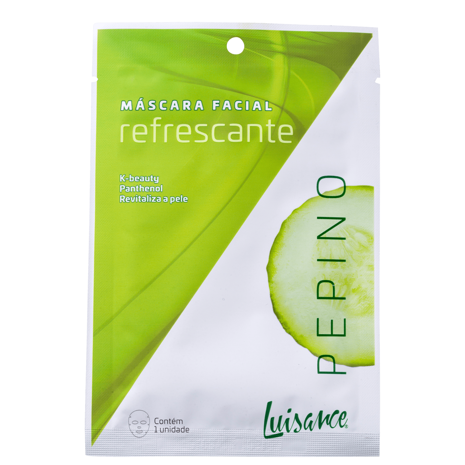 Luisance Refrescante Pepino - Máscara Facial (1 Unidade)