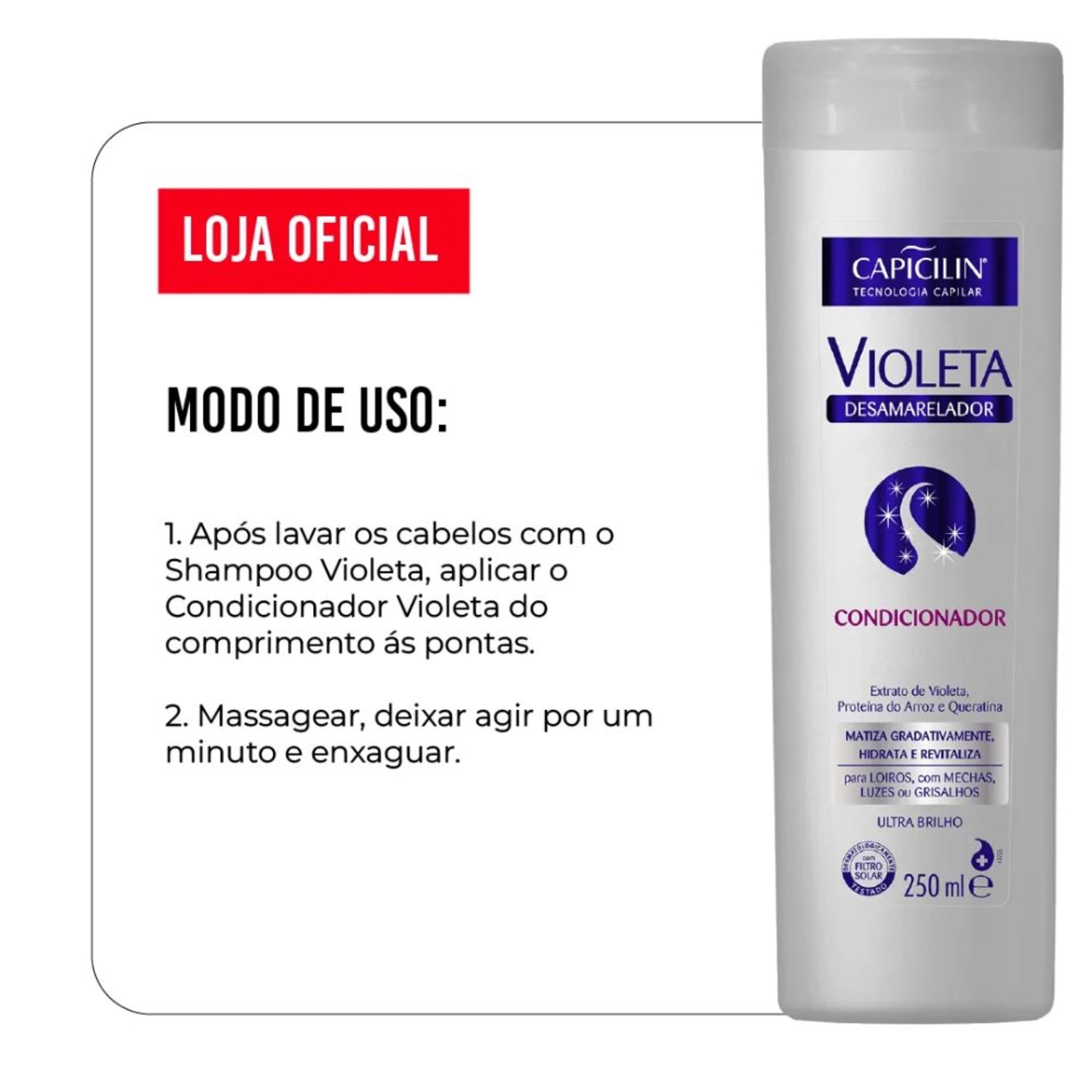 Condicionador Capicilin Violeta Desamarelador 250ml