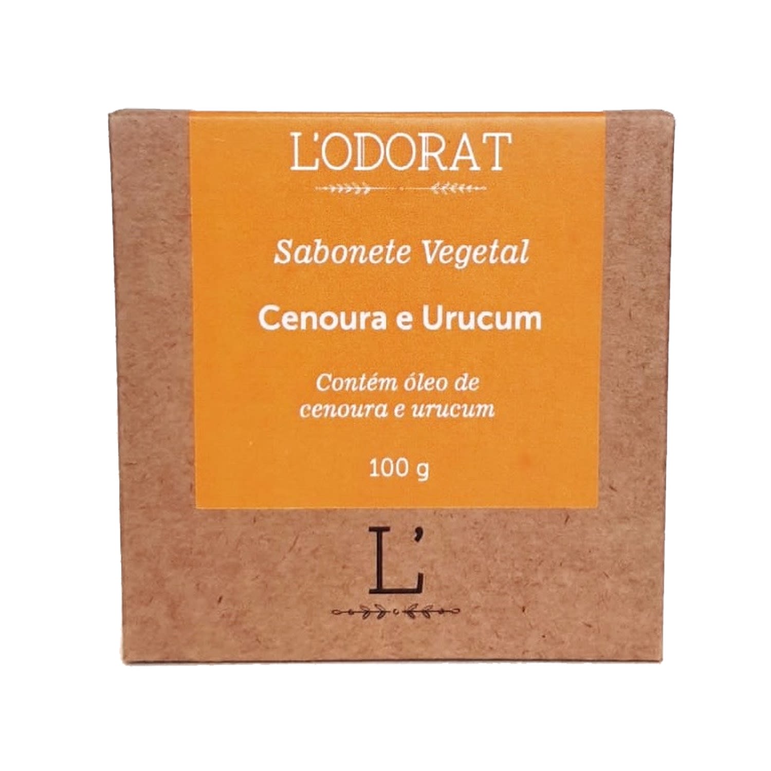 L'ODORAT Cenoura e Urucum - Sabonete em Barra 100g