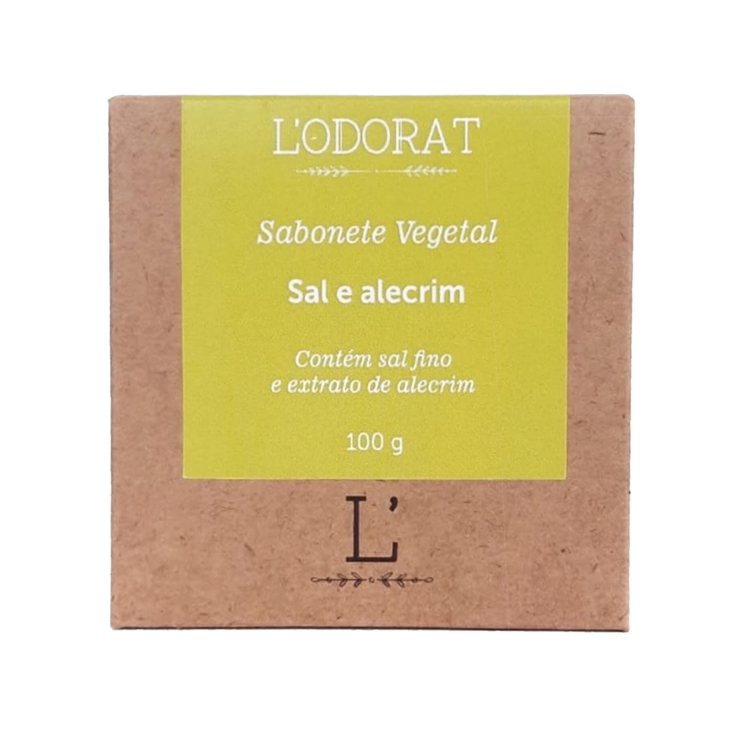 L’ODORAT Sal e Alecrim - Sabonete em Barra 100g