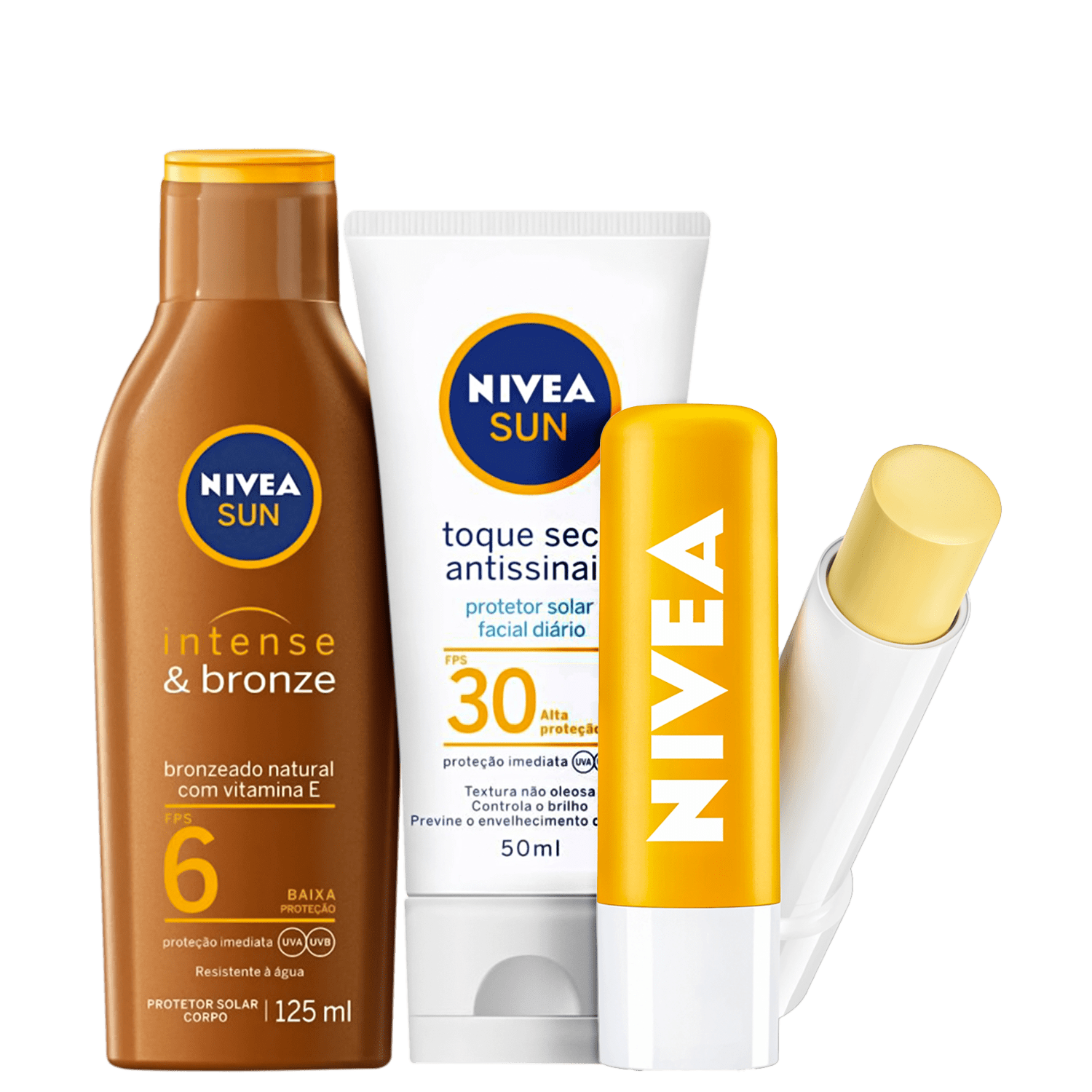 Kit NIVEA Bronze Antissinais (3 Produtos)
