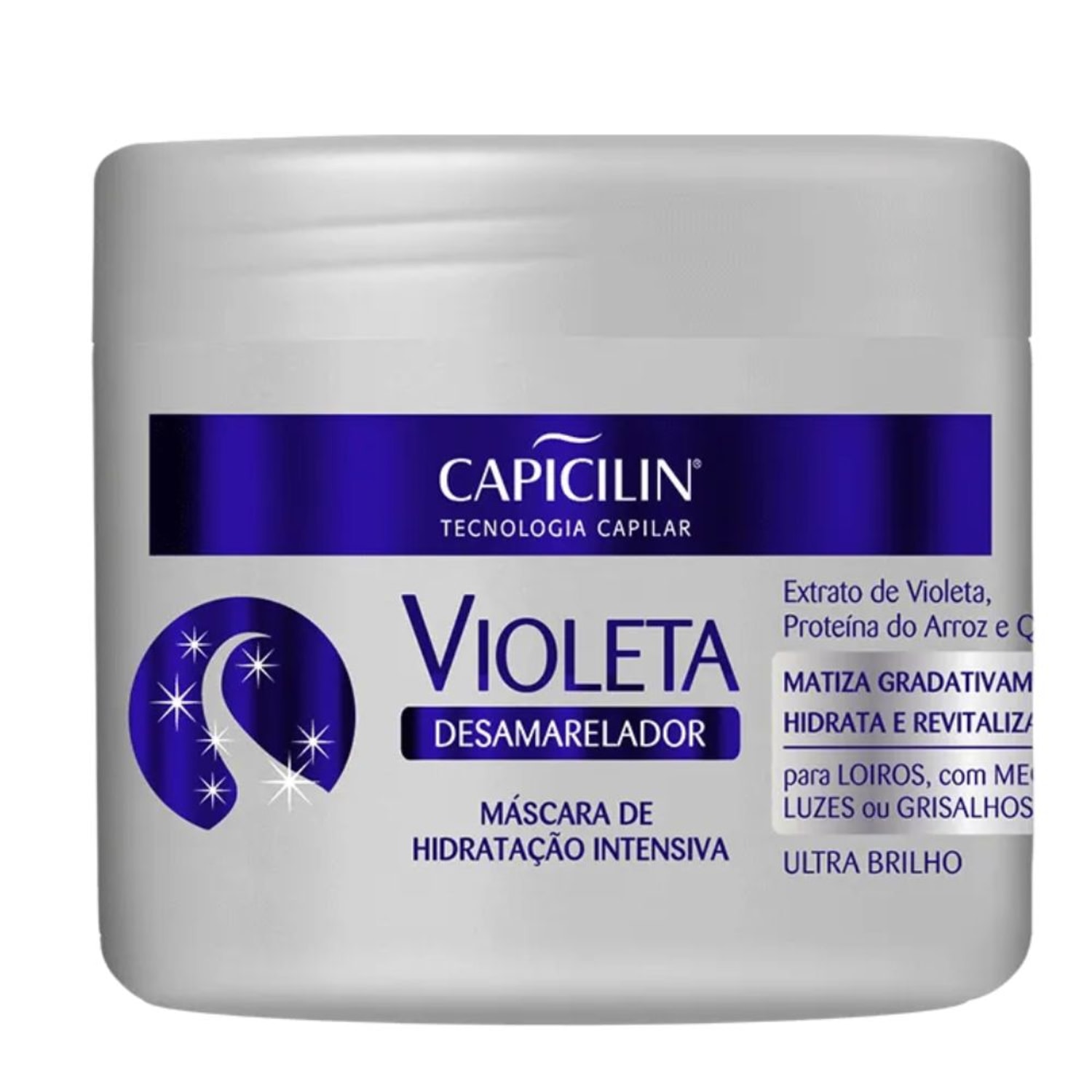 Máscara hidratante Capicilin Violeta desamareladora 350g