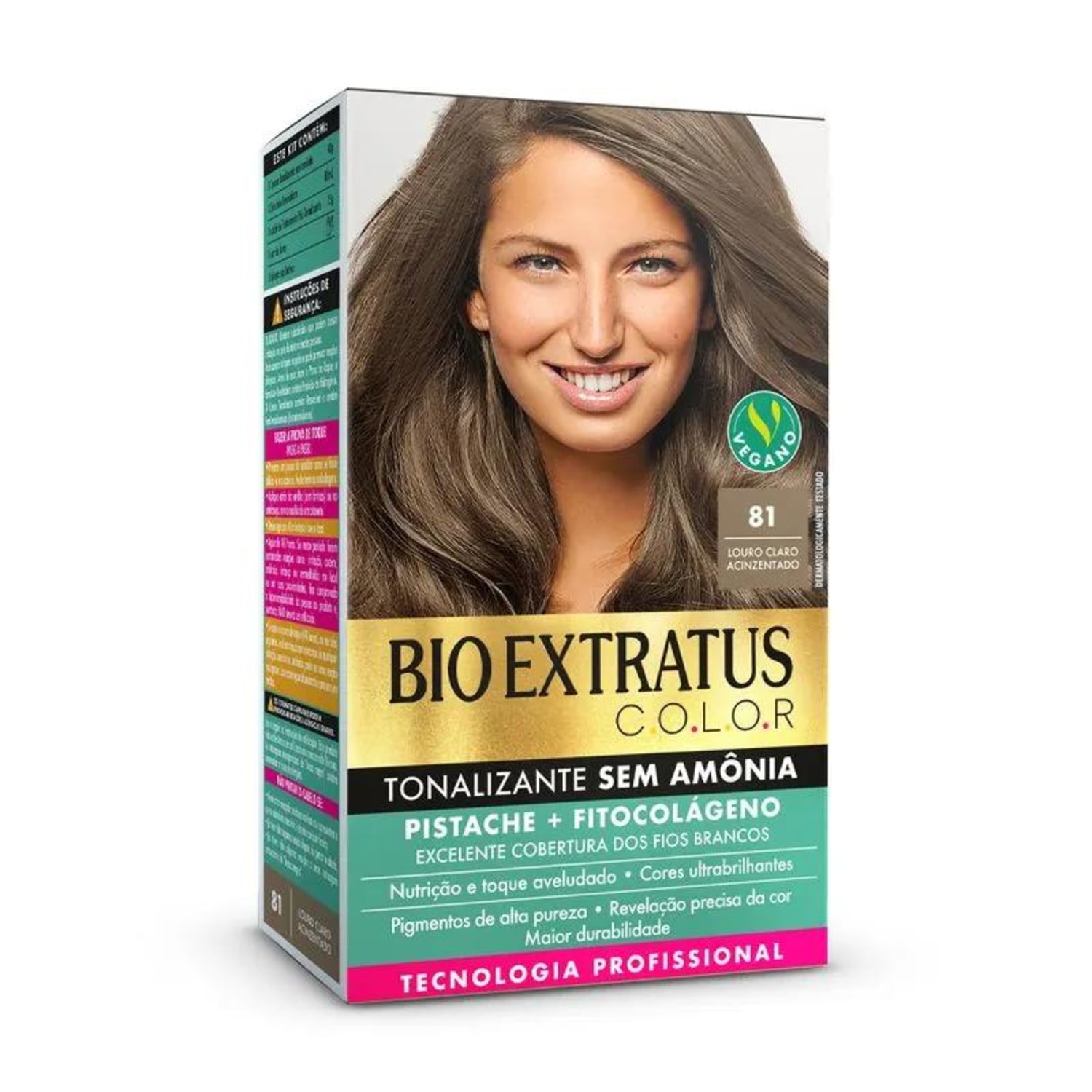 Bio Extratus - Tonalizante Bio Extratus C.O.L.O.R - 81 Louro Escuro Acinzentado