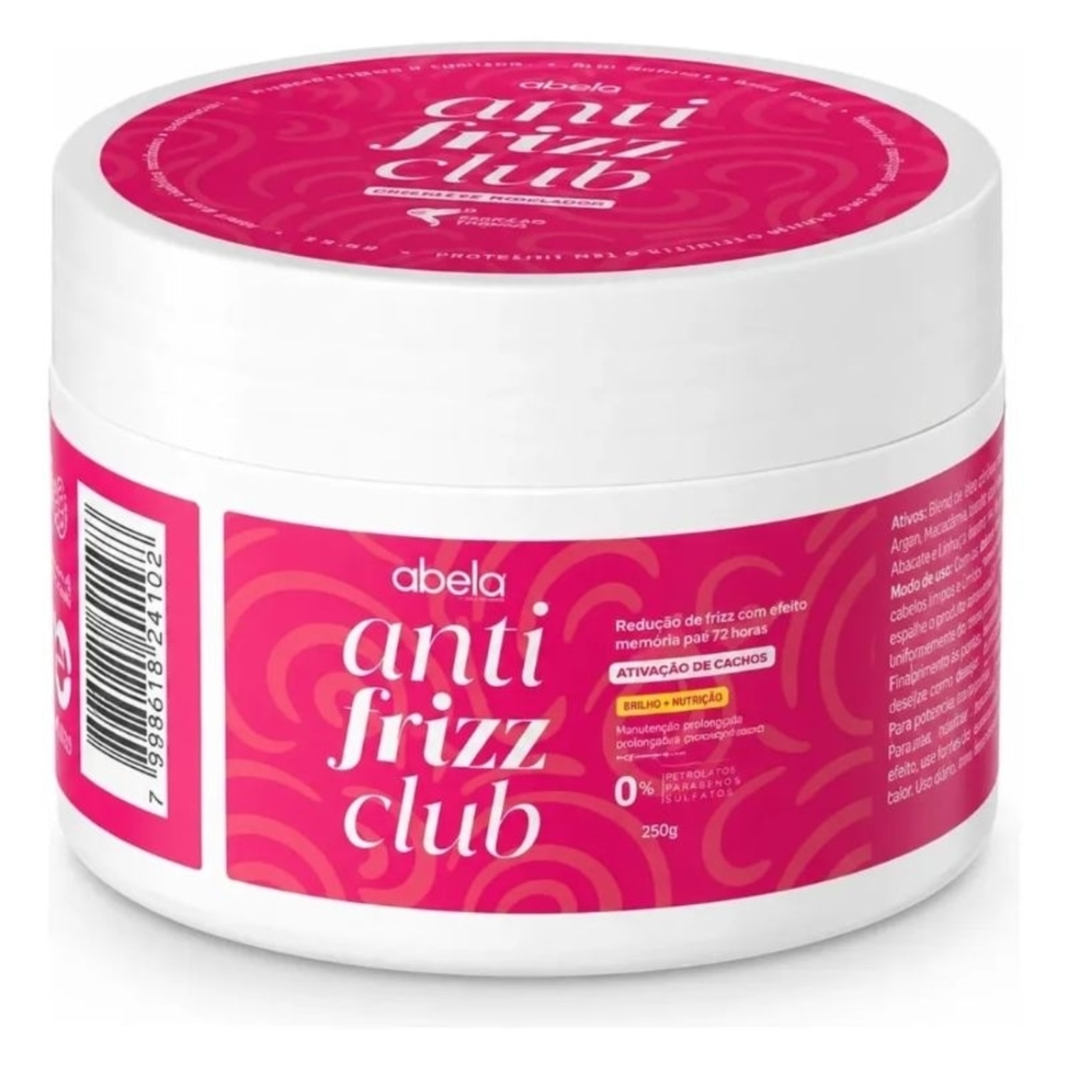 Máscara de Tratamento Anti Frizz Club Abela 300gr
