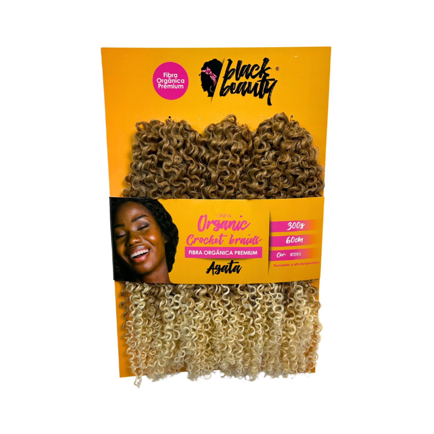 Black Beauty Crochet Braid Agata Orgânico TT2/27/613 - Aplique de Cabelo 60cm (300g)