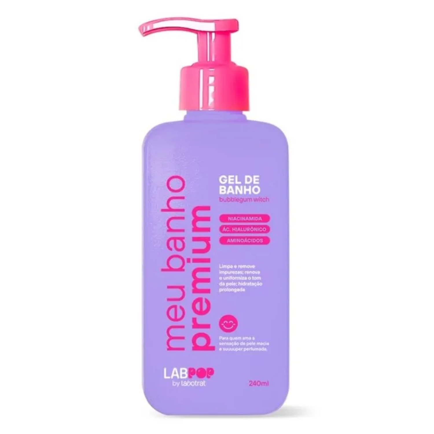 Labotrat Meu Banho Premium Bubblegum Witc Gel de Banho 240g
