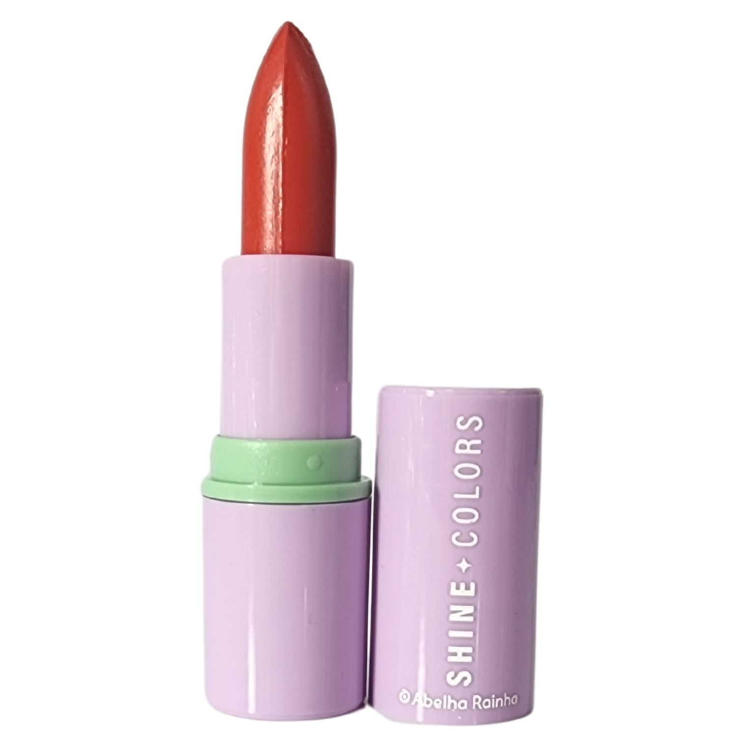 Abelha Rainha Shine Colors Batom Brilho Intenso Vermelho Scarlet FPS 15 3,7g