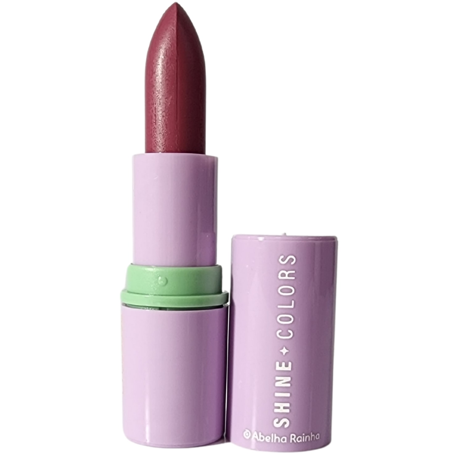 Abelha Rainha Shine Colors Batom Brilho Intenso Rosa Retrô FPS 15 3,7g