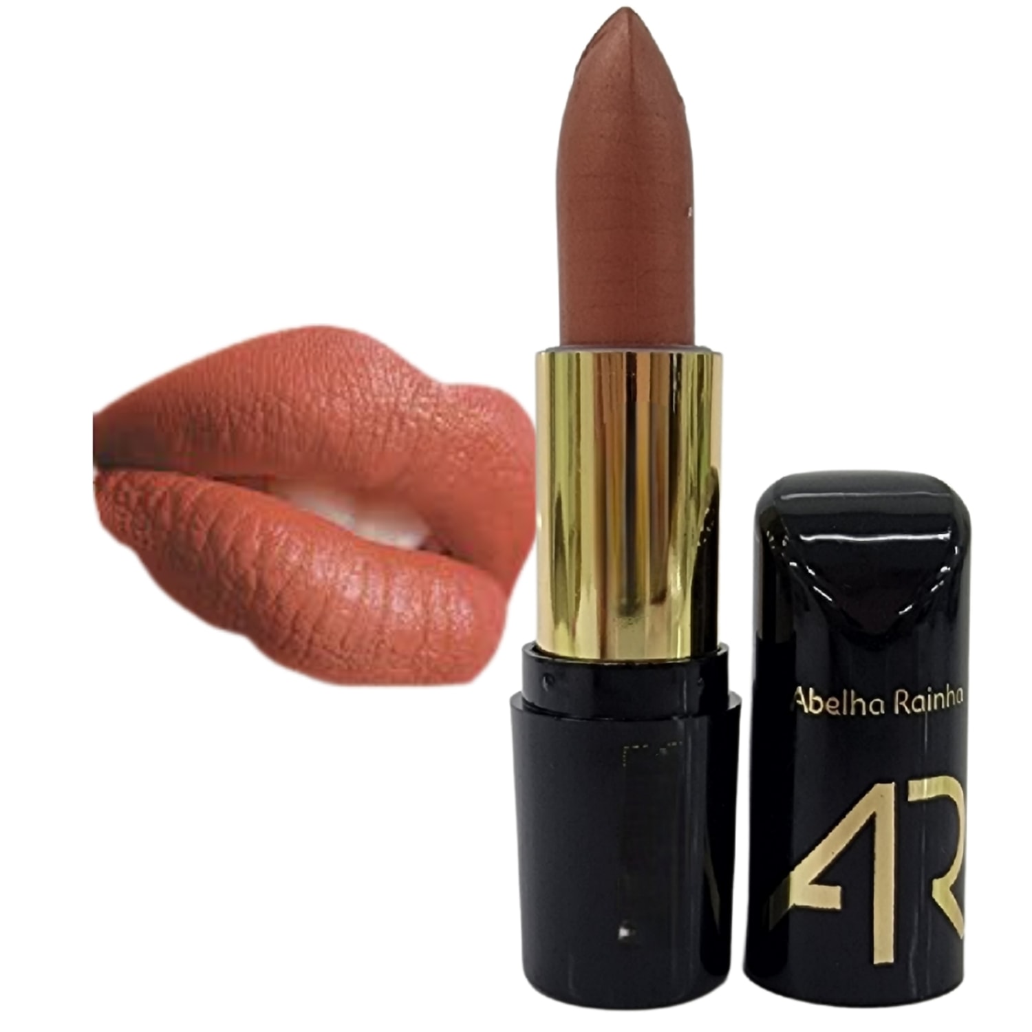 Abelha Rainha AR Maquiagem Batom Ácido Hialurônico Cobre Luxo FPS 15 3,8g