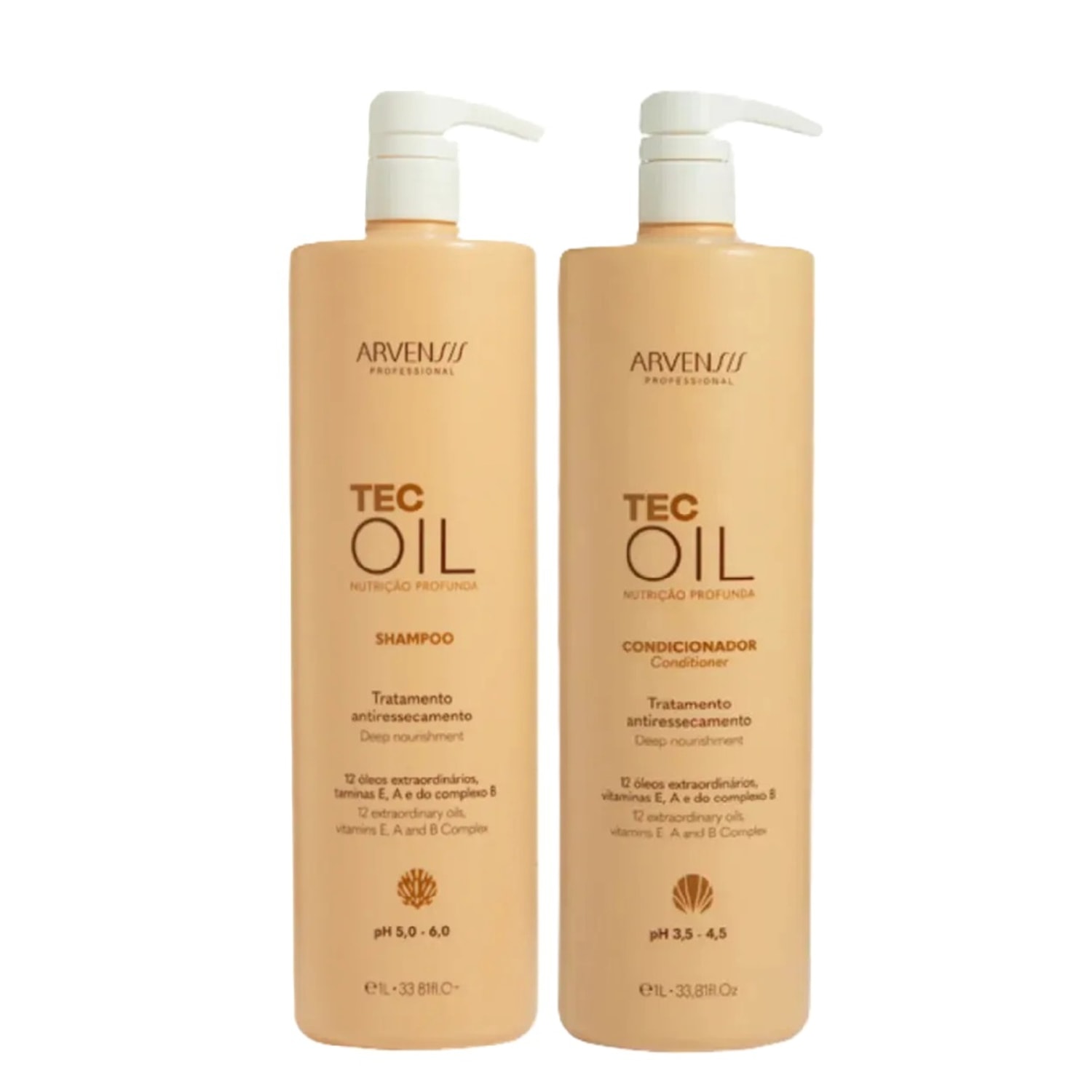Arvensis Tec Oil - Shampoo 1L + Condicionador 1L
